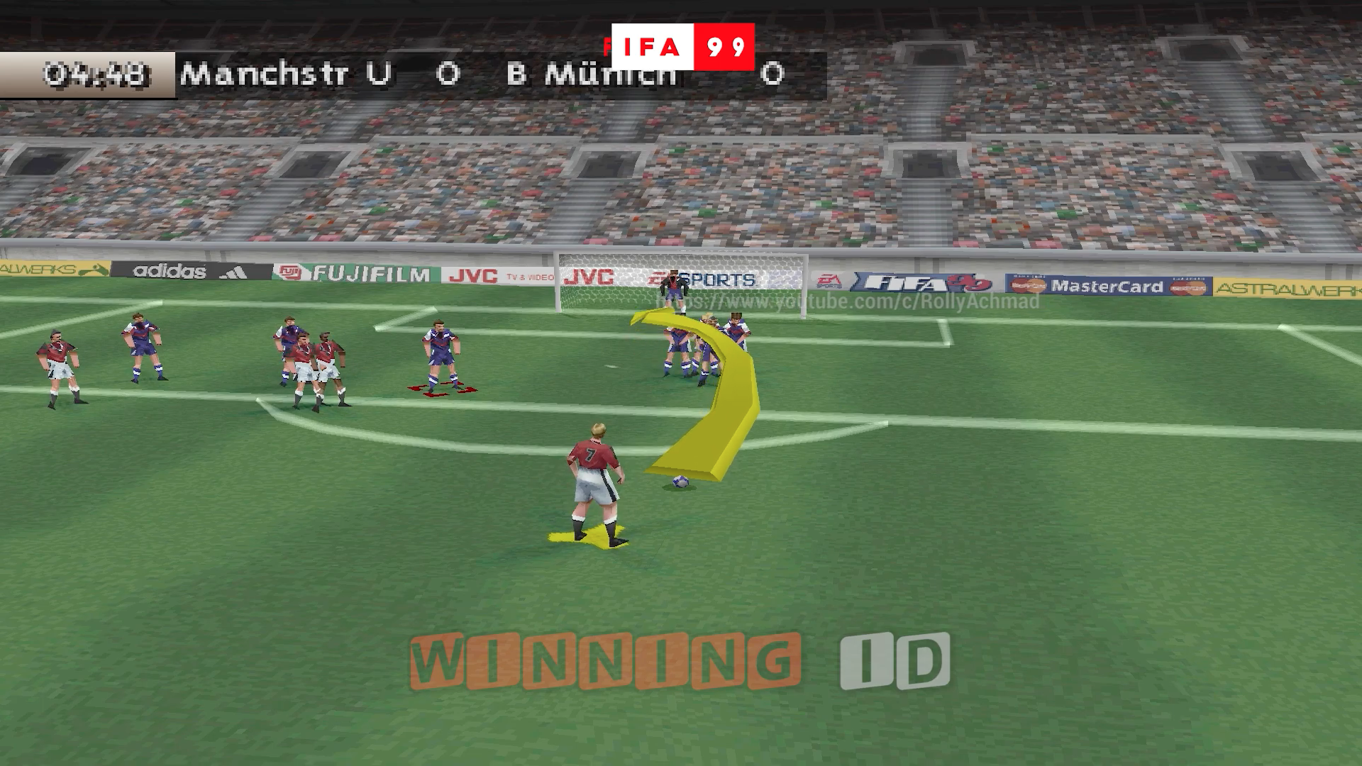 video game soccer match