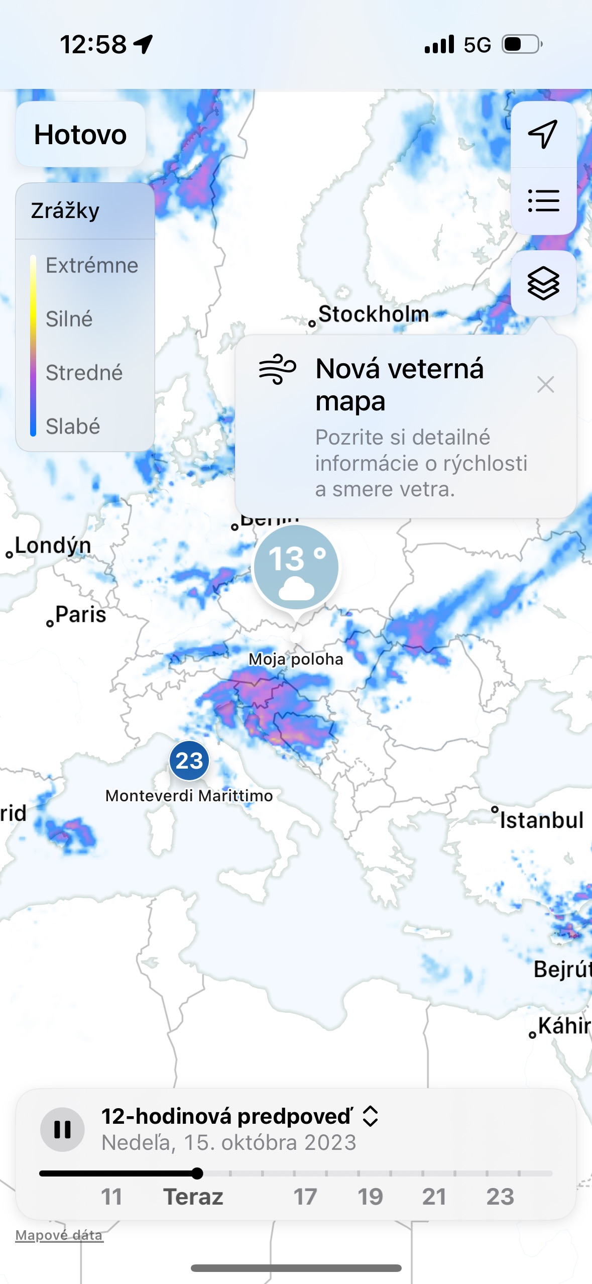 weather map rainfall