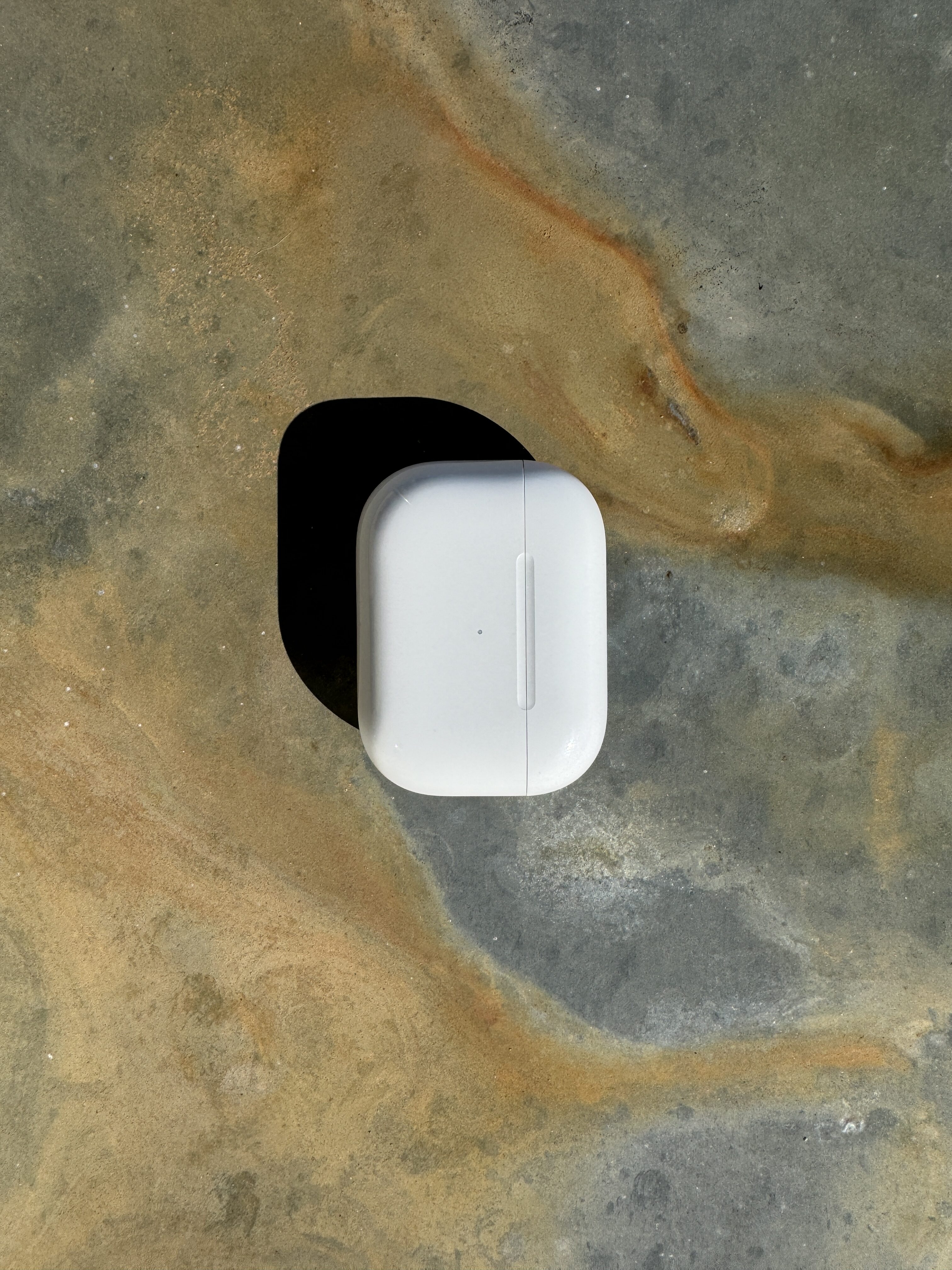 wireless earbuds case top view