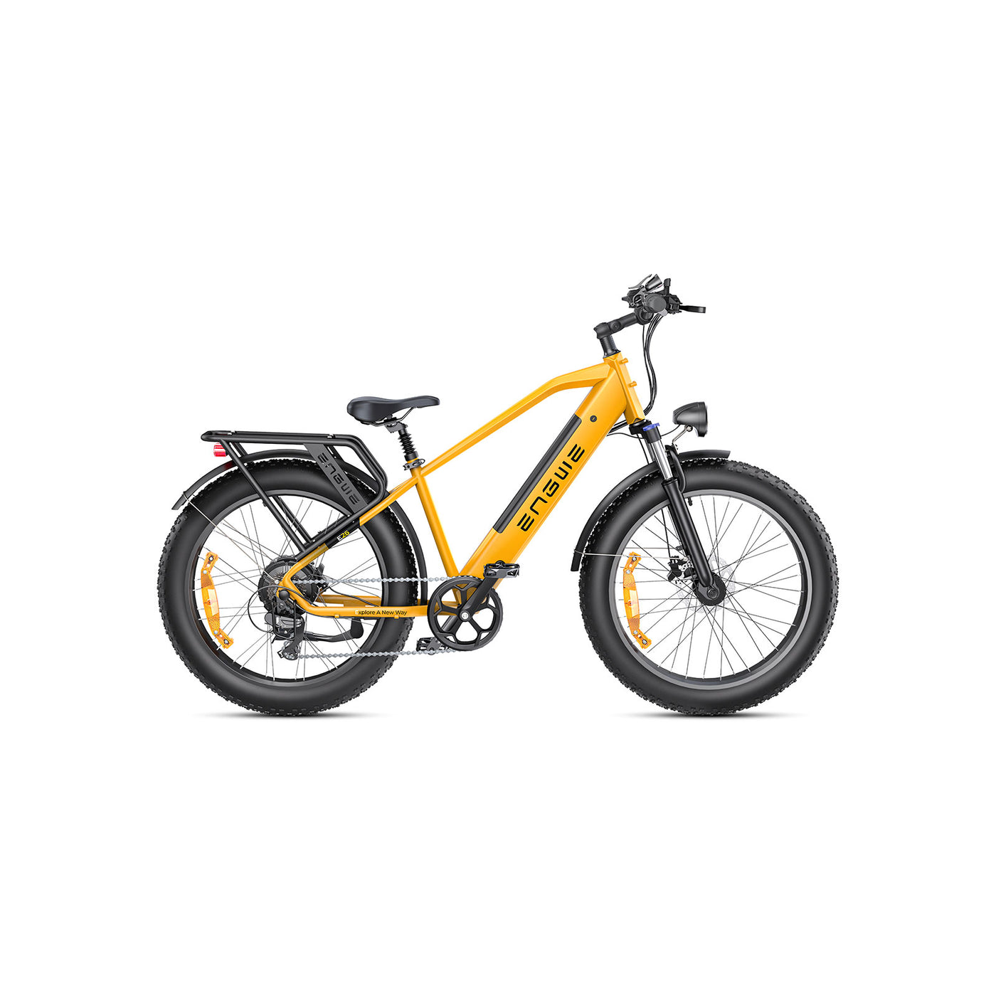 yellow electric bike