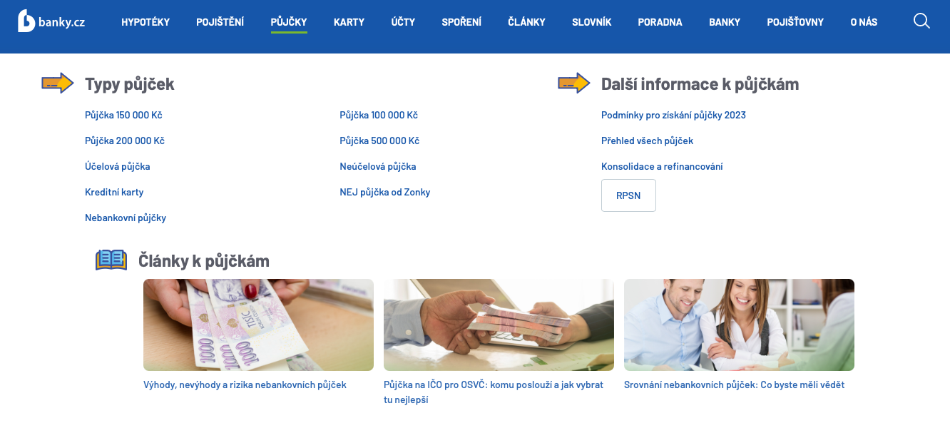 Banky.cz pujcka screen 1