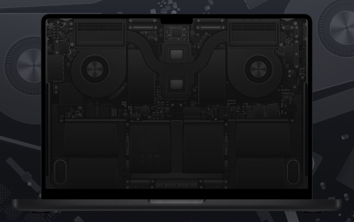 Stáhněte si zdarma na Mac tapetu inspirovanou Space Black MacBookem Pro