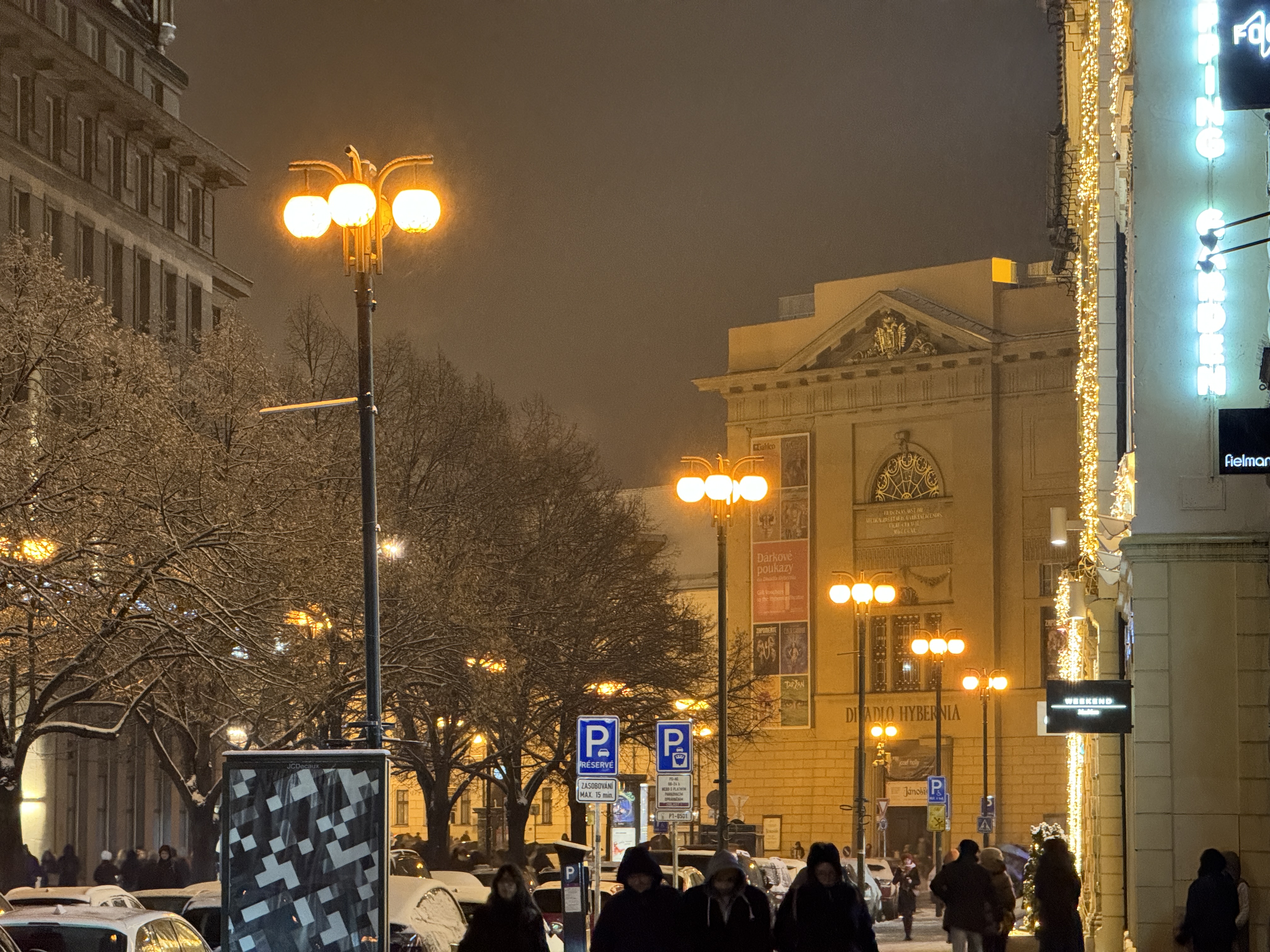 city street people night
