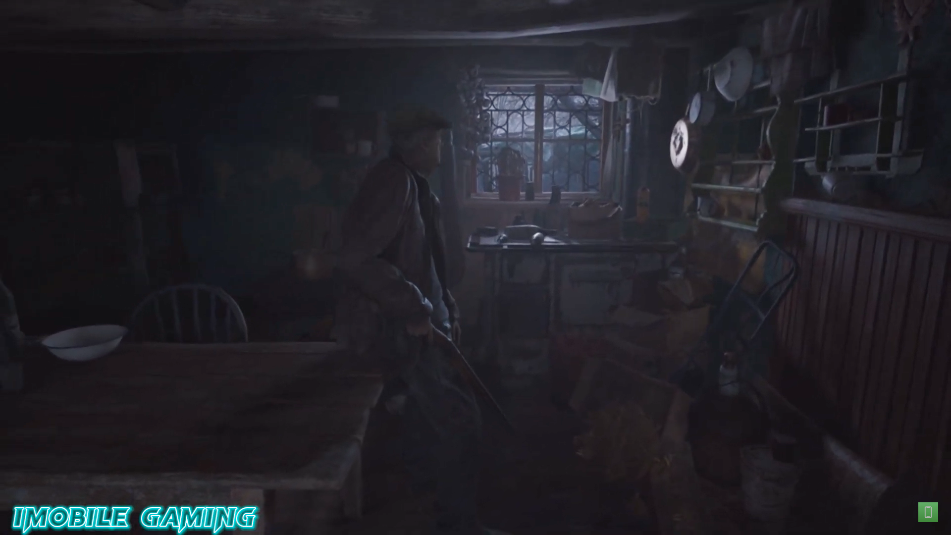 dark room gaming scene