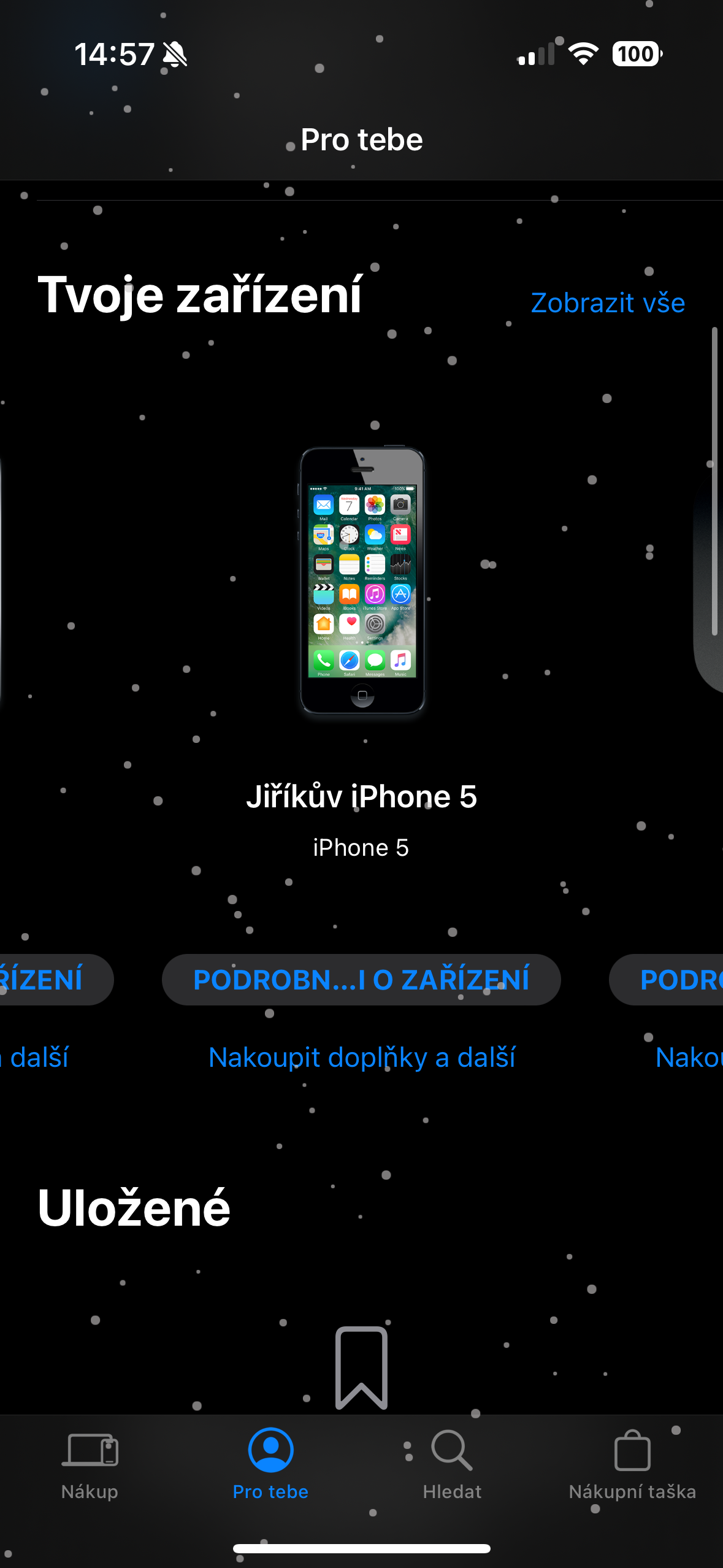 device overview snow effect