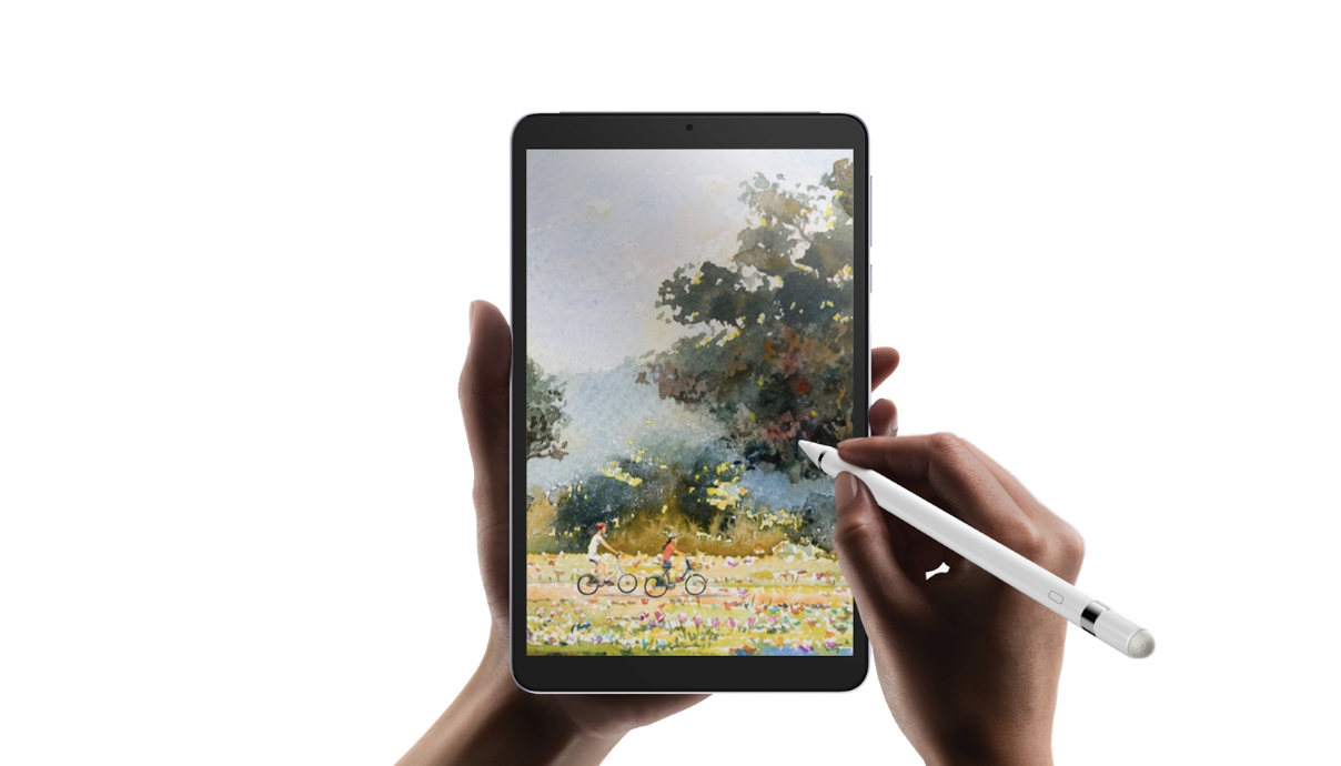 digital art on tablet