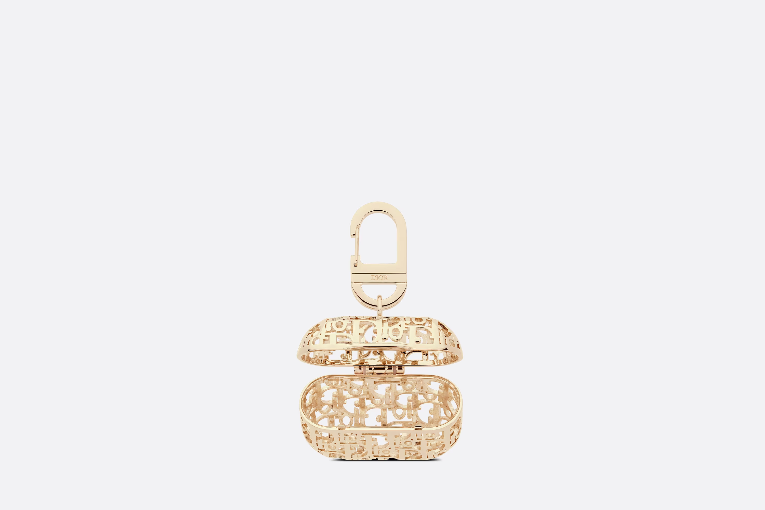 gold airpods case open