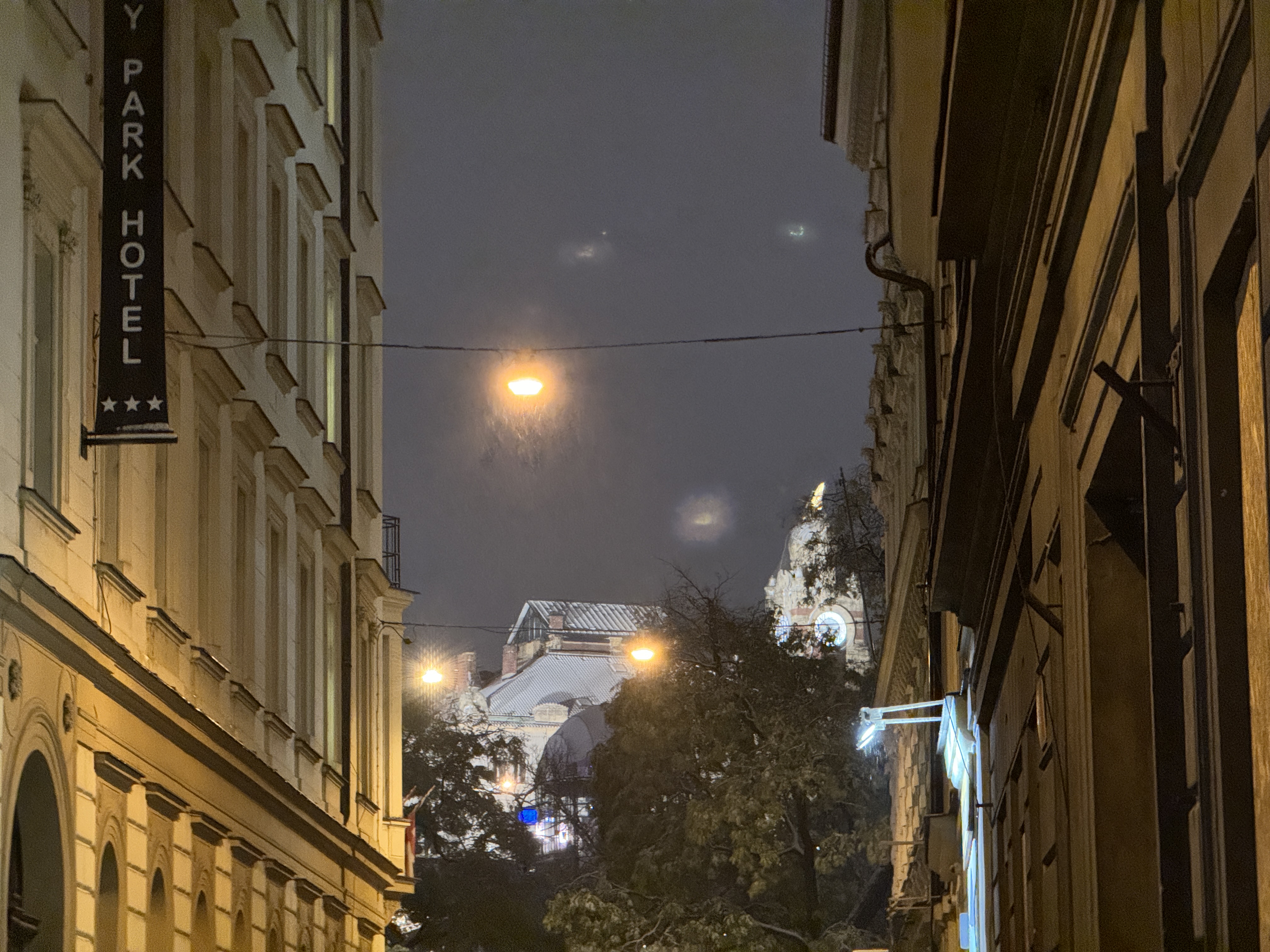 hotel alley night view