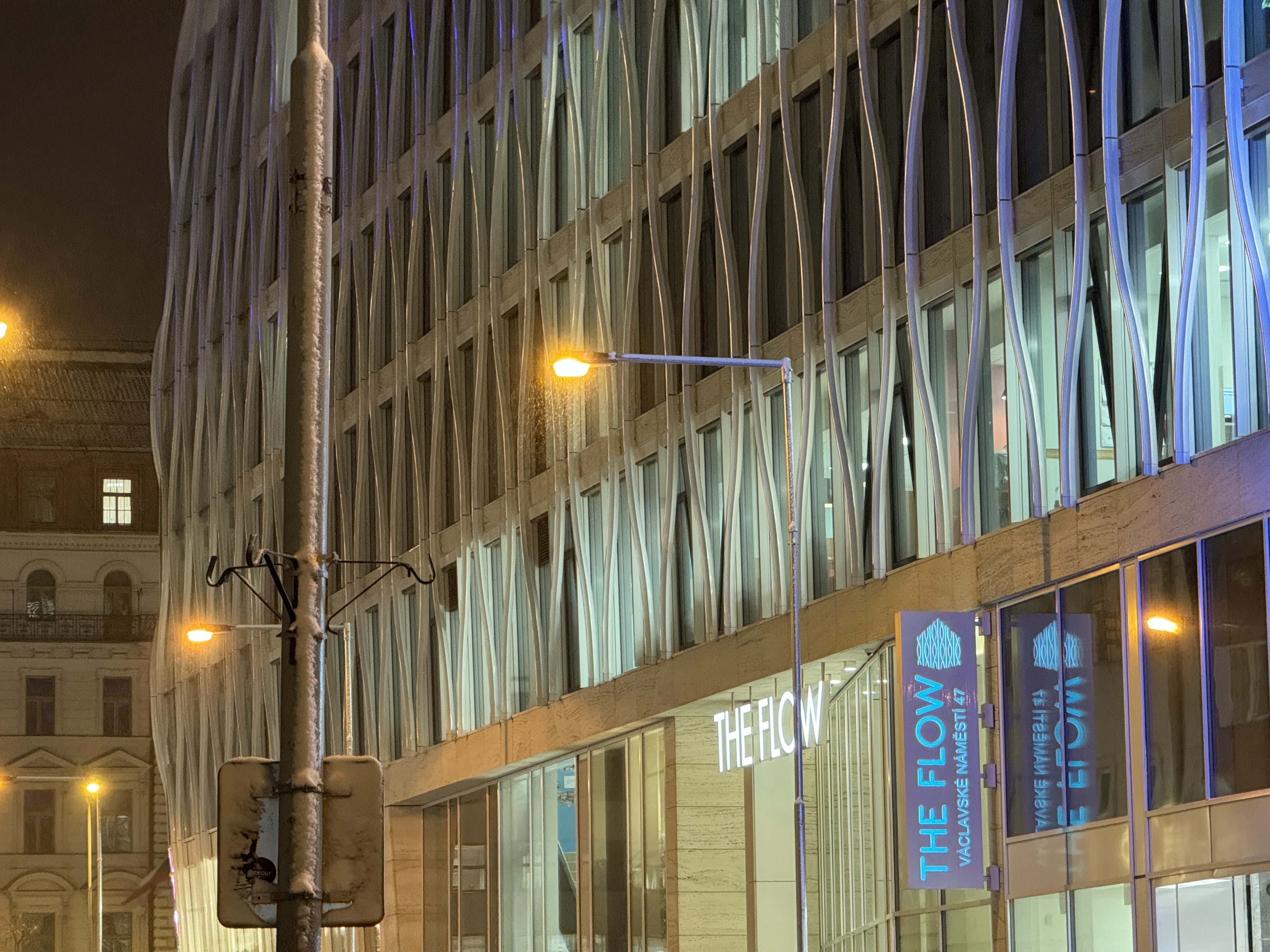 modern building night view