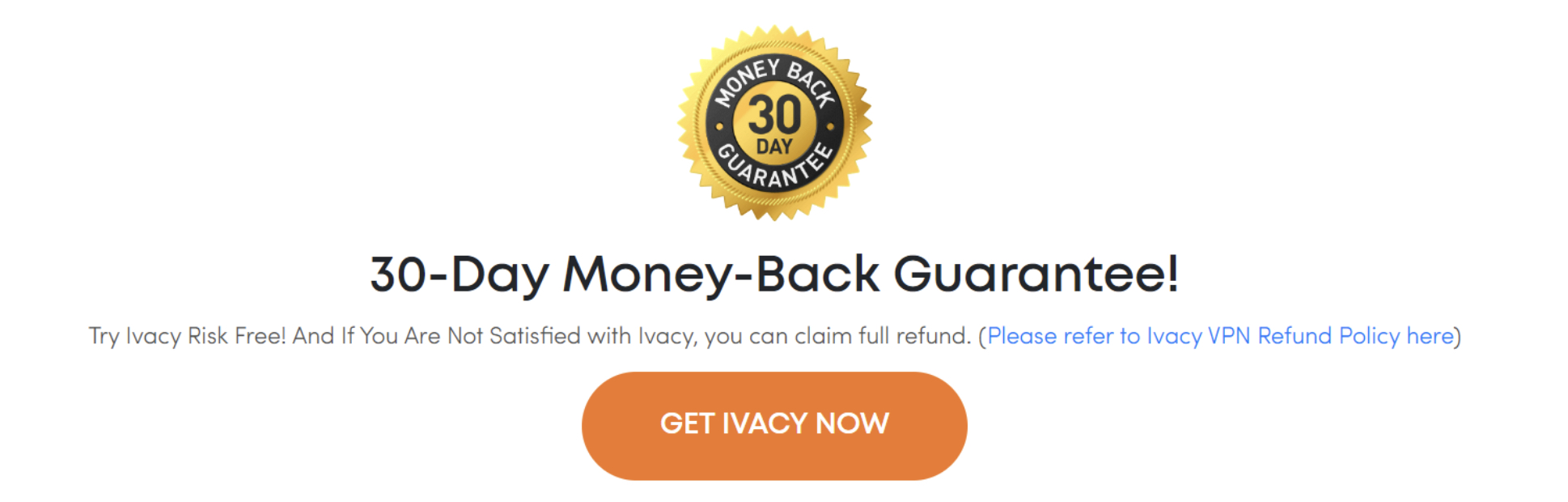 money back guarantee banner