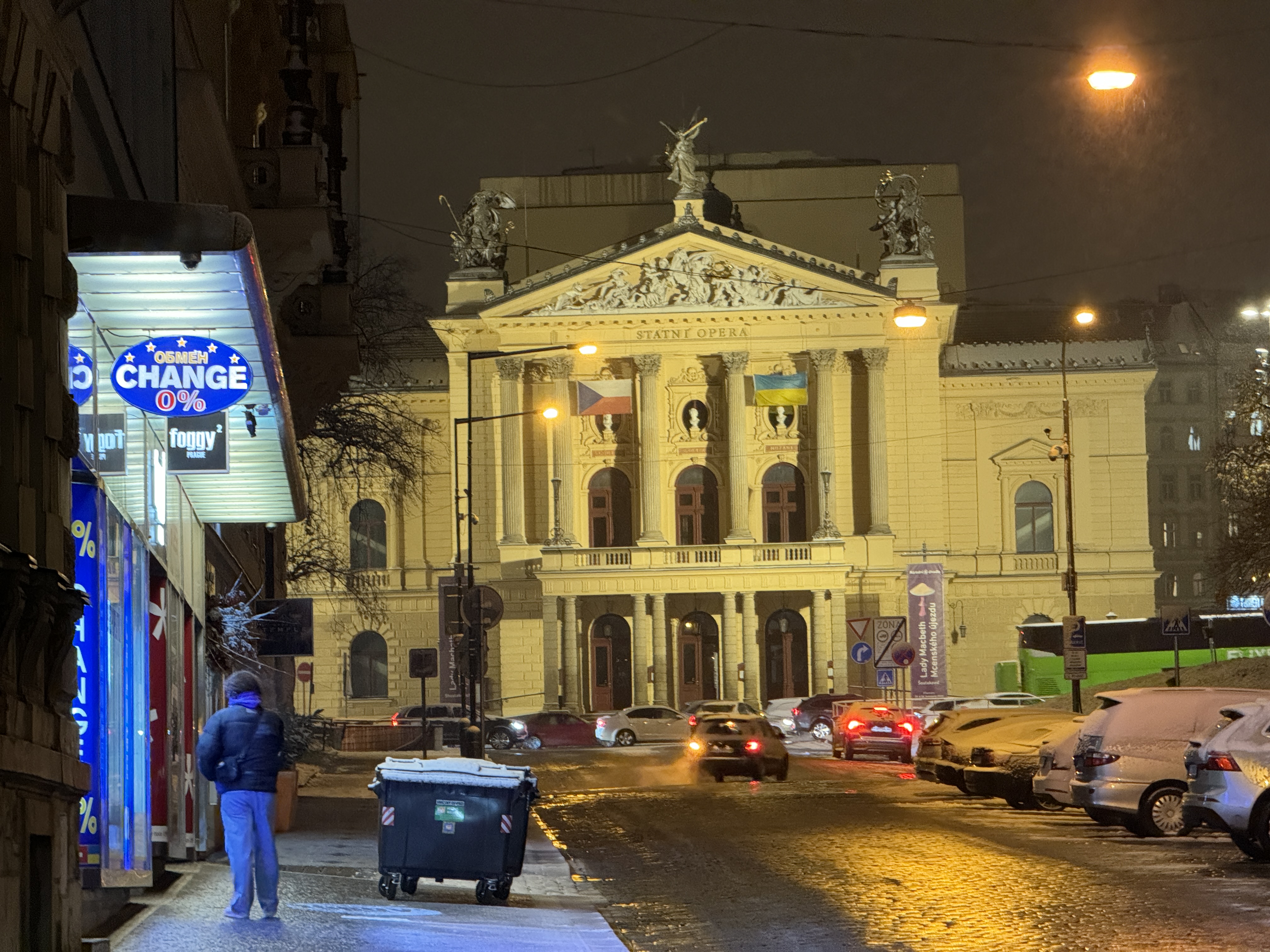 night view opera house