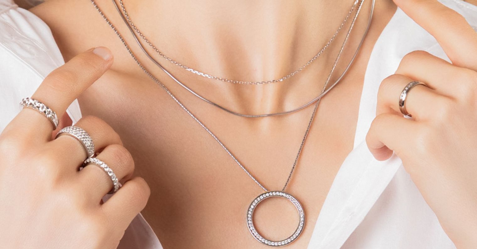 silver jewelry necklaces