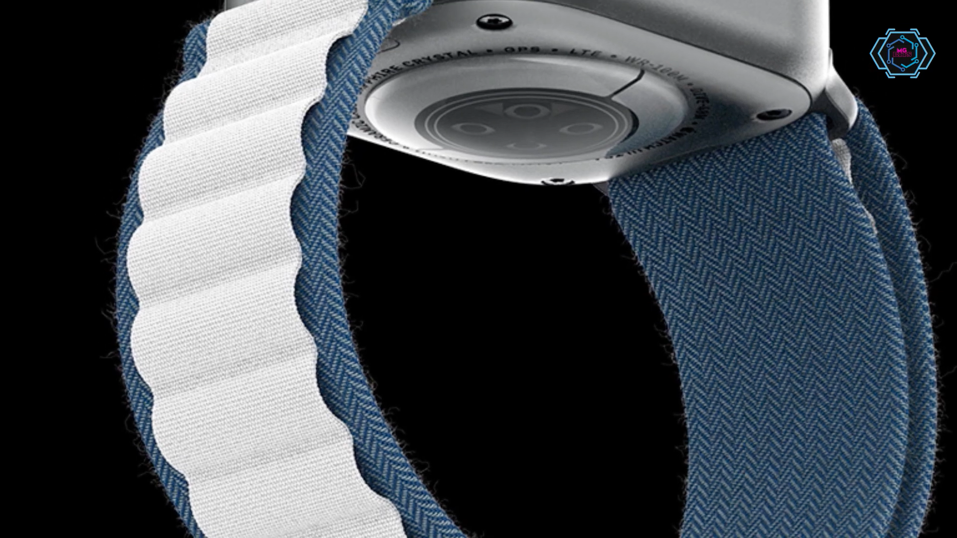 smartwatch band closeup