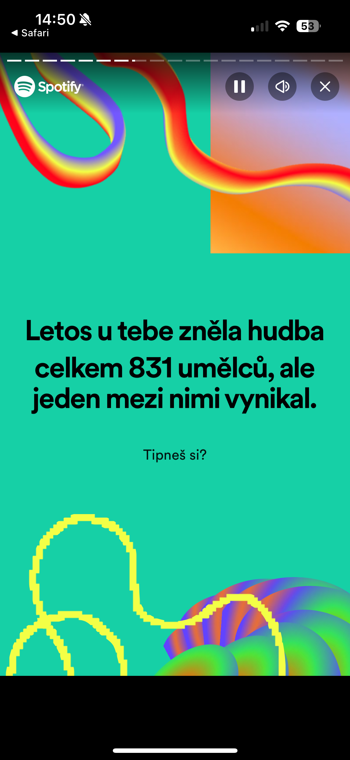 spotify 2023 summary screen