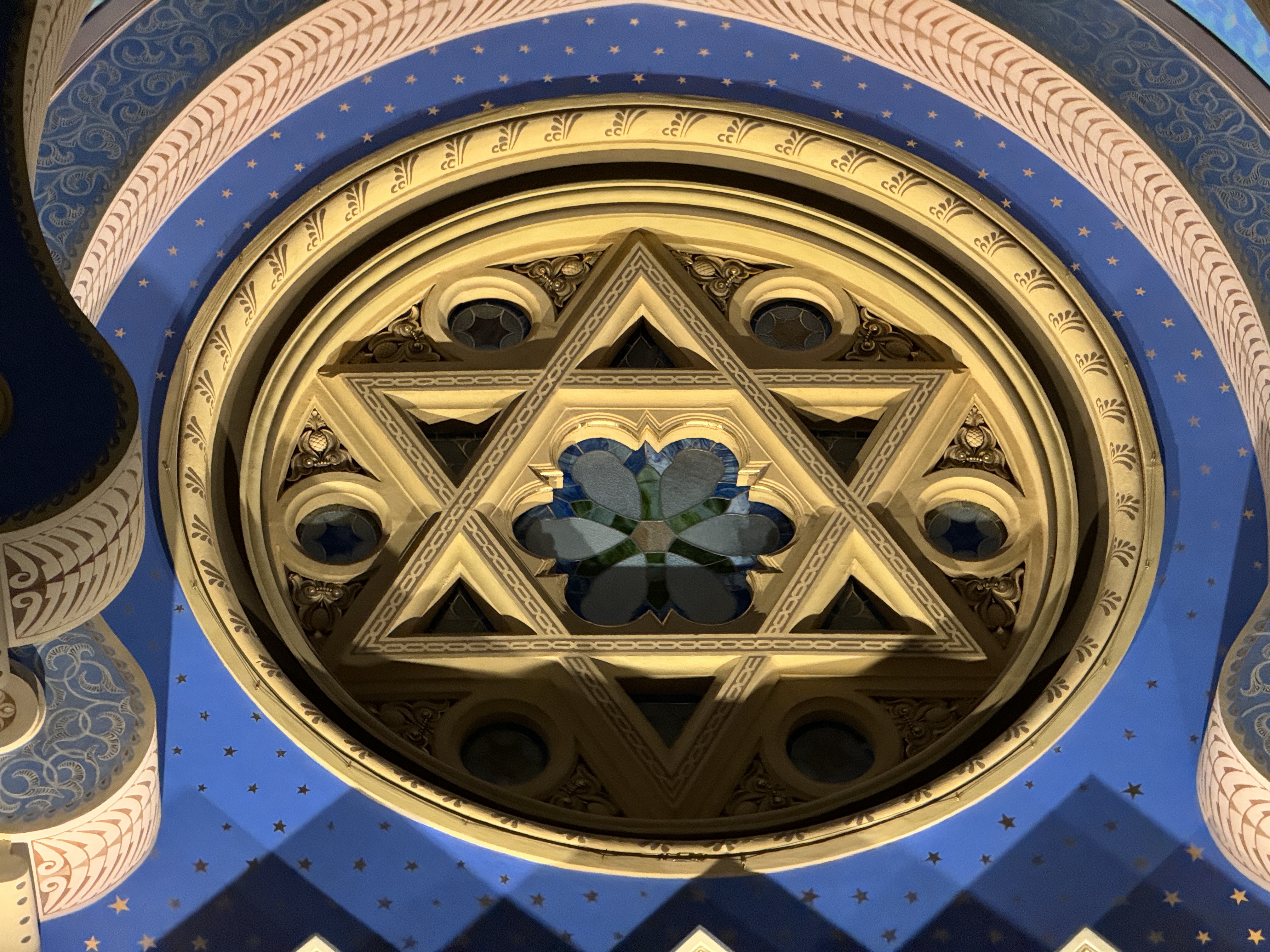 star of david ceiling design