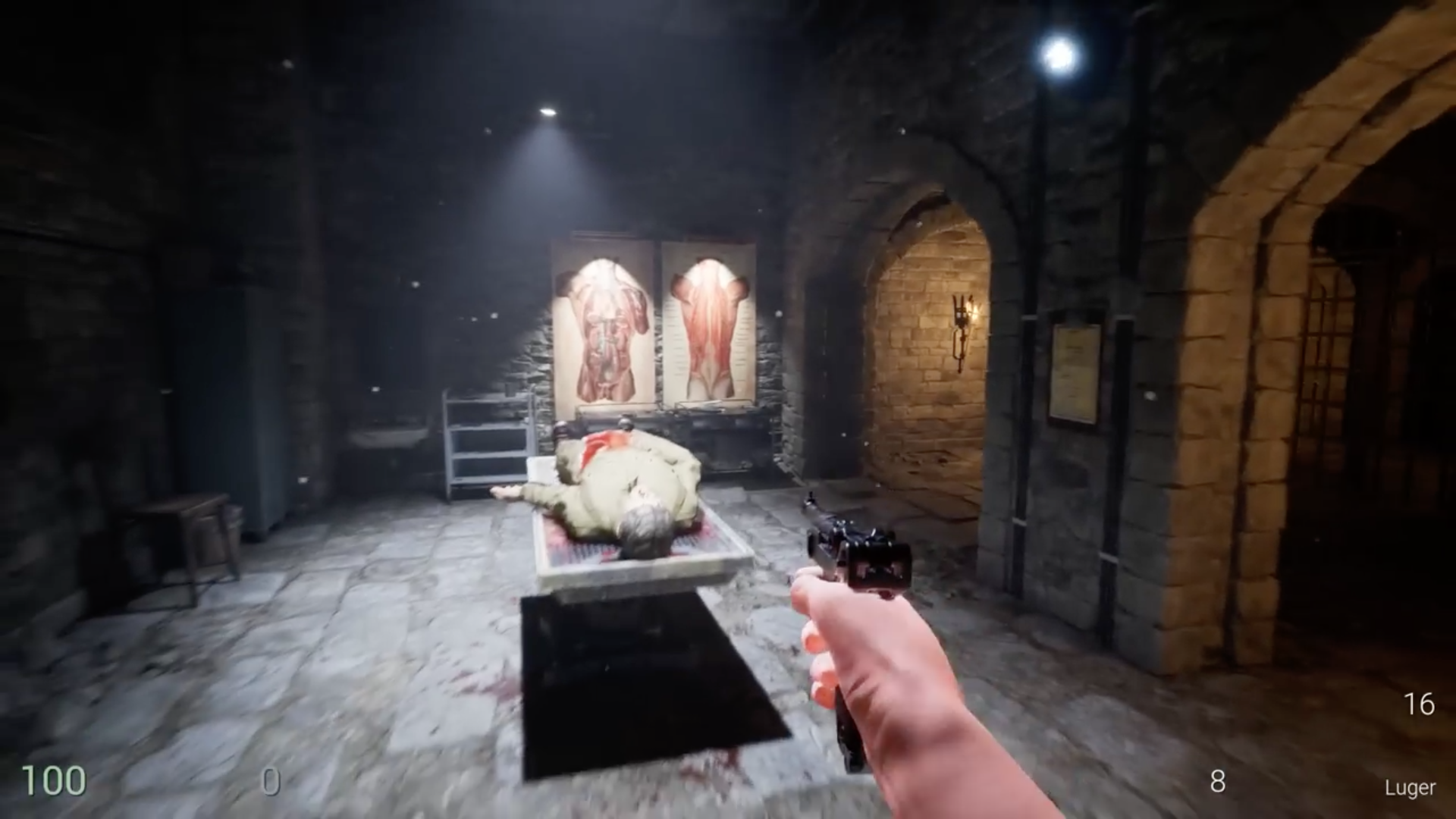 video game scene gun