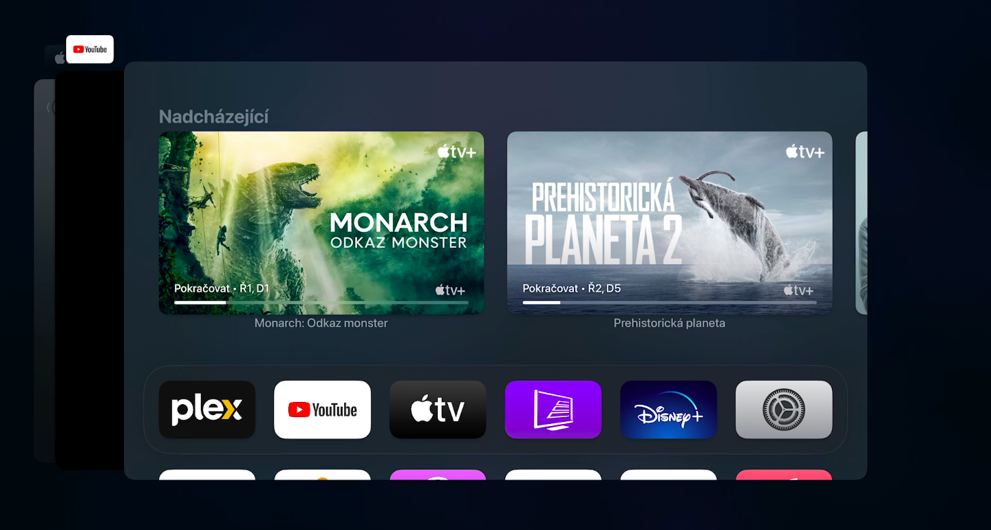 20 Apple TV screen Plocha přepínání