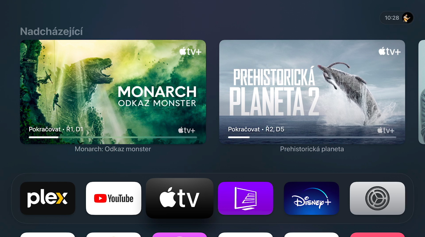 apple tv apps menu