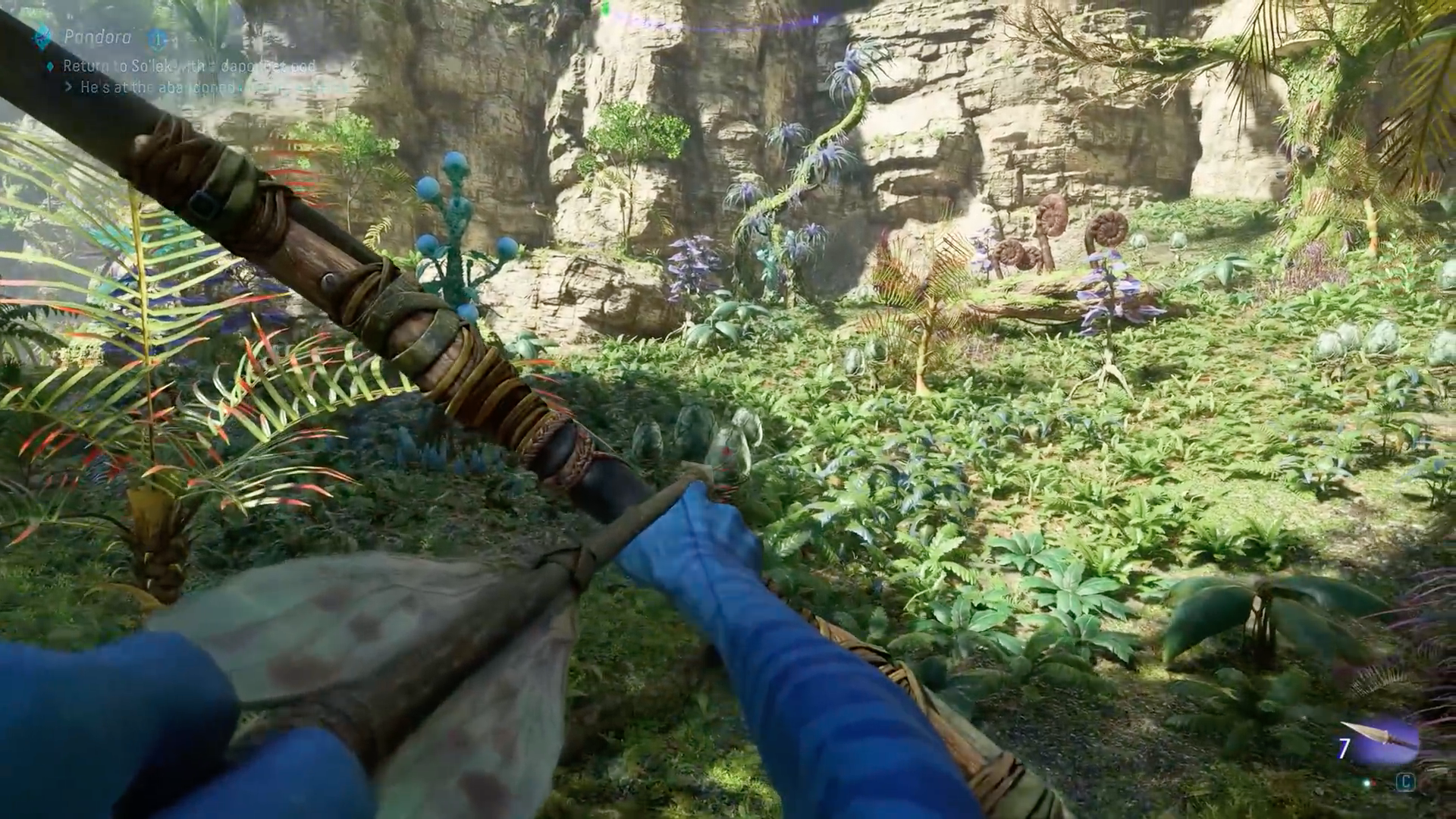 avatar themed video game scene