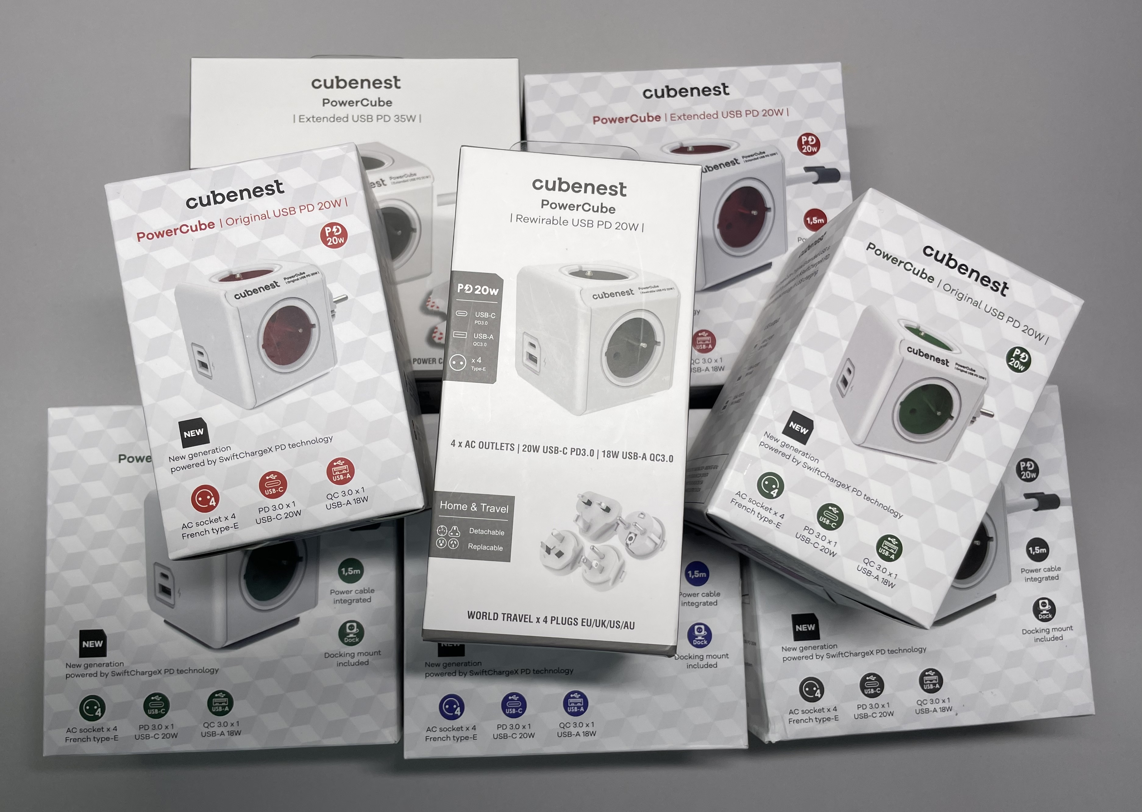 cubenest powercube packaging arrangement