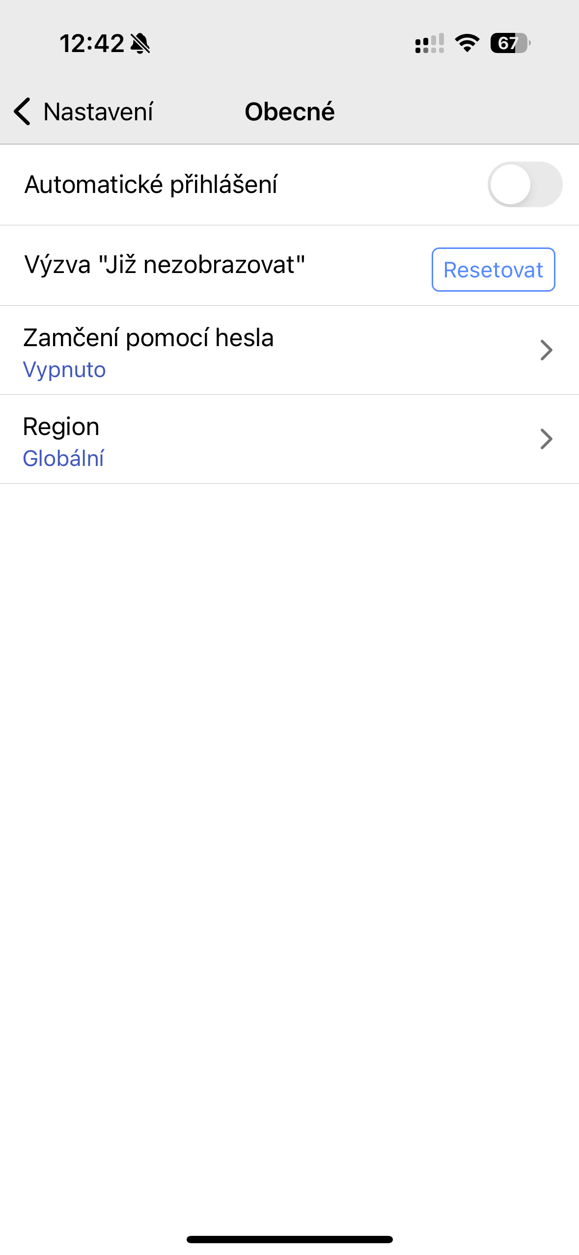 general settings menu