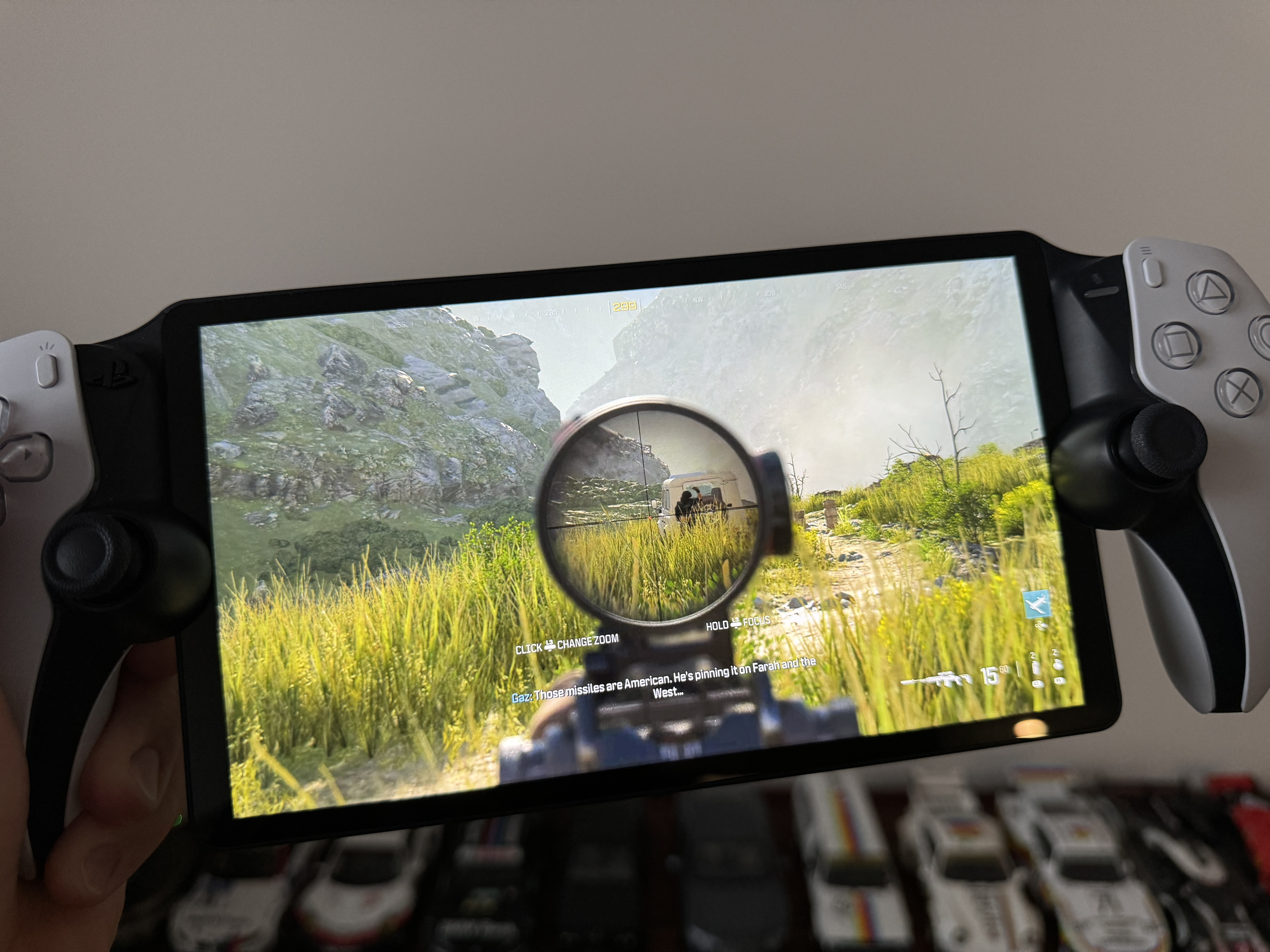 handheld gaming console sniper scope