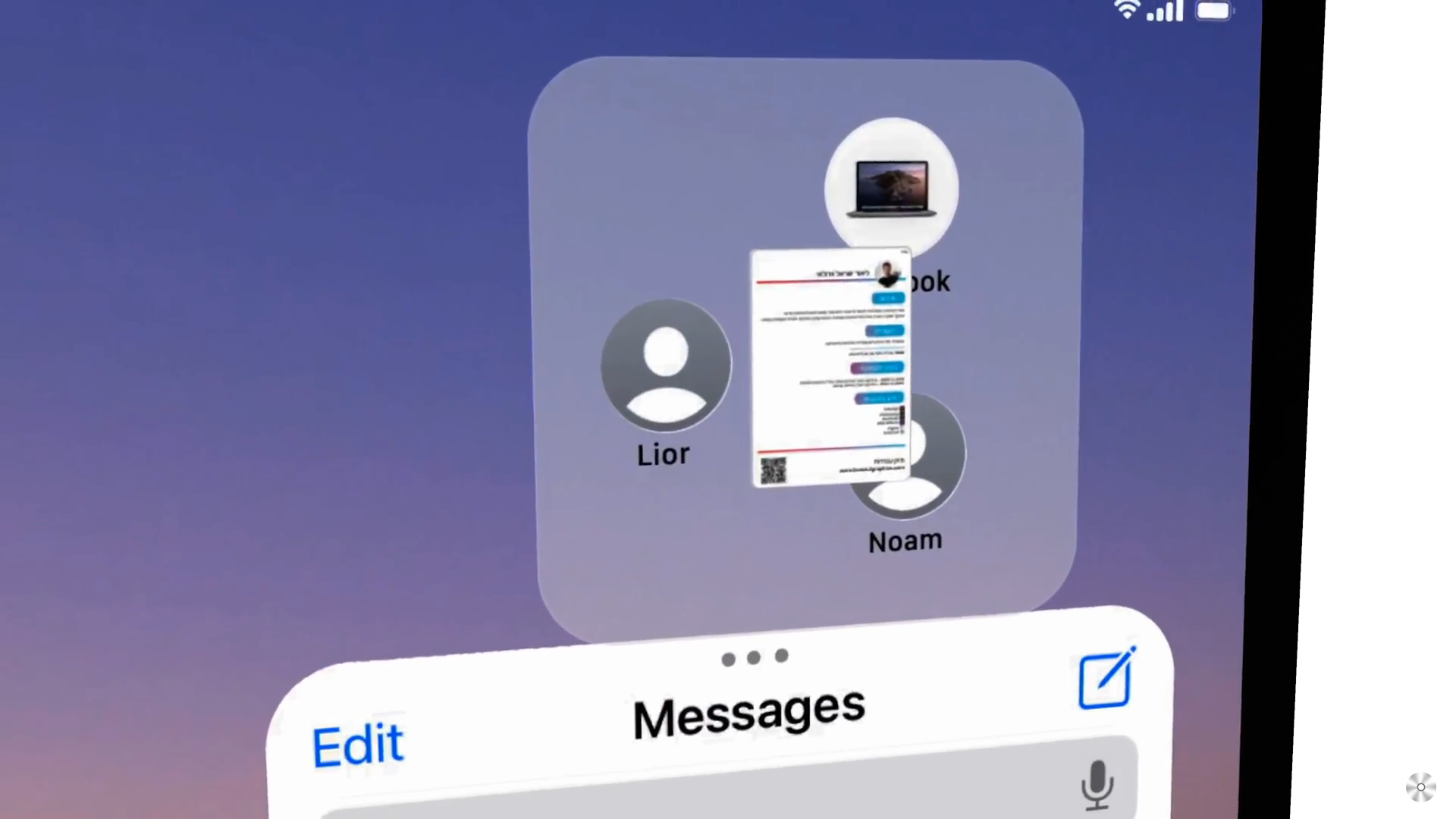 ipad messages folder