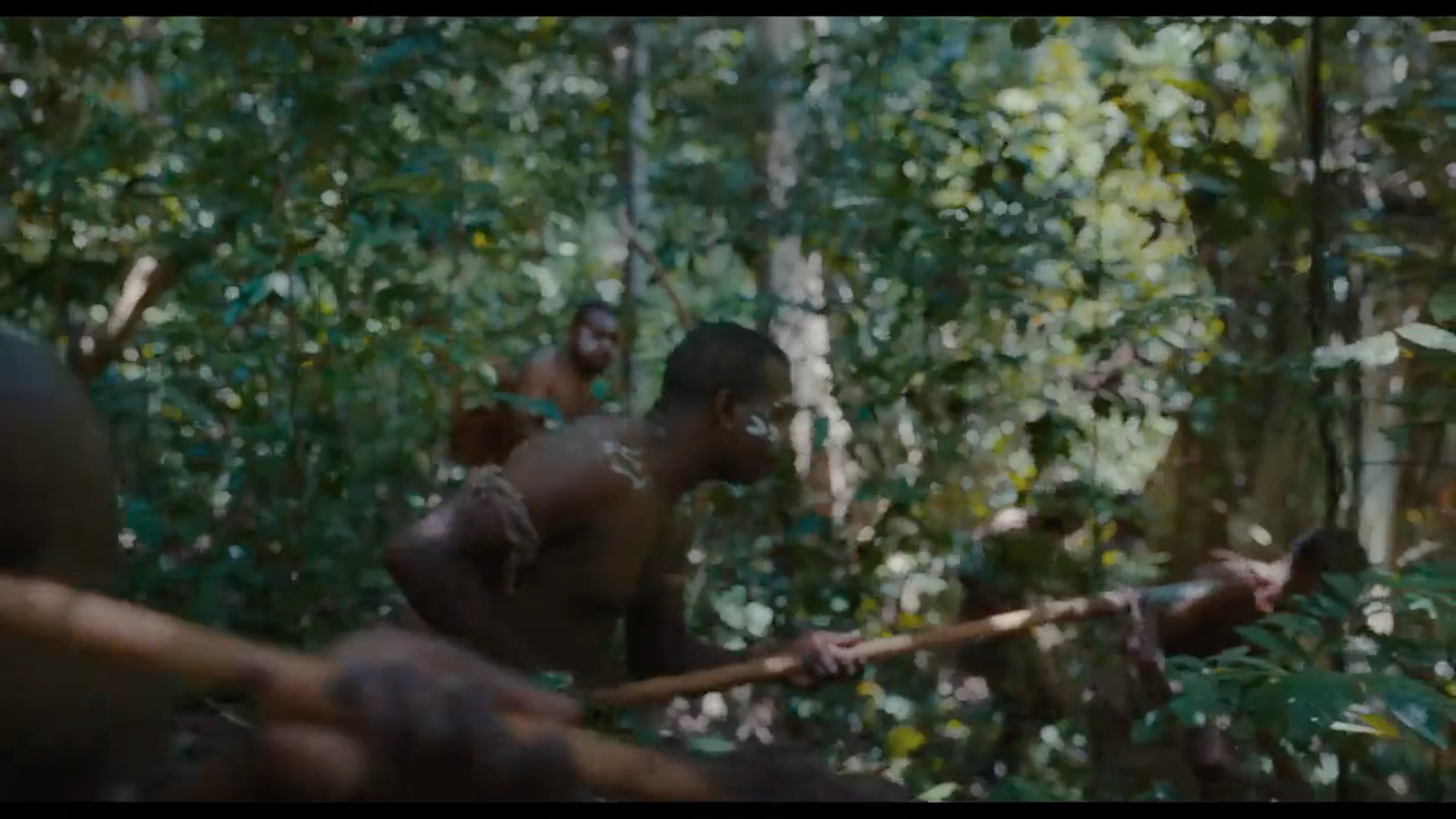 jungle scene with spears