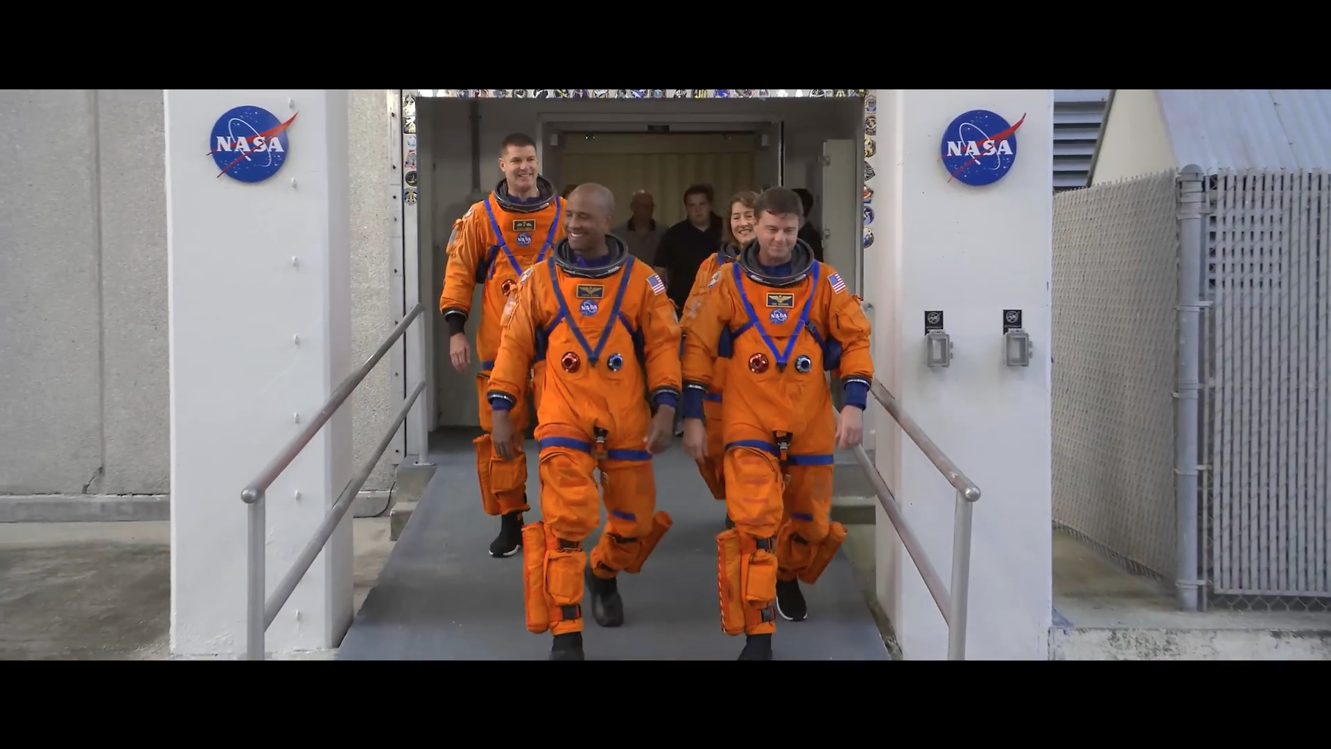 nasa astronauts walking
