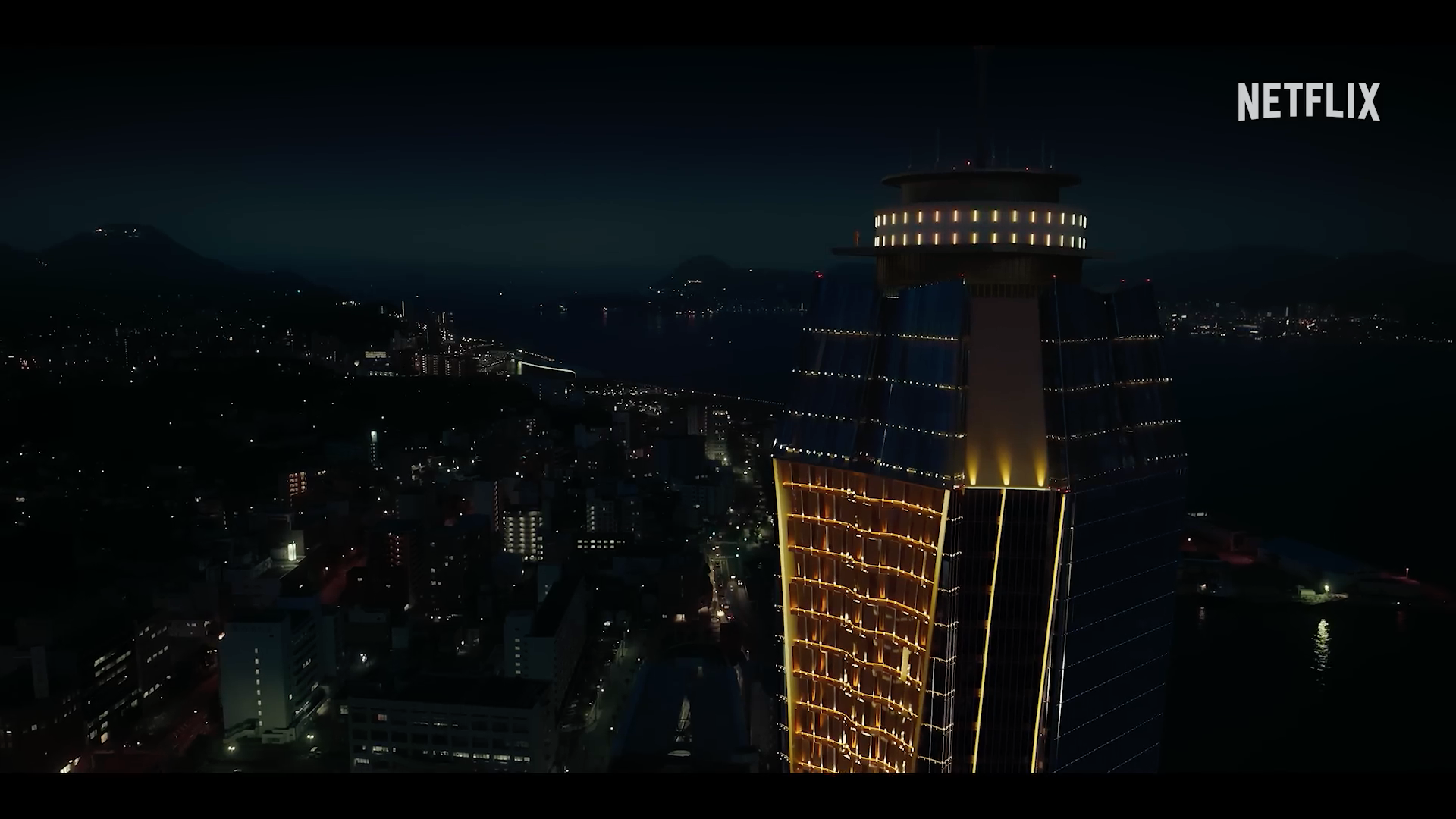 night cityscape tower night cityscape tower