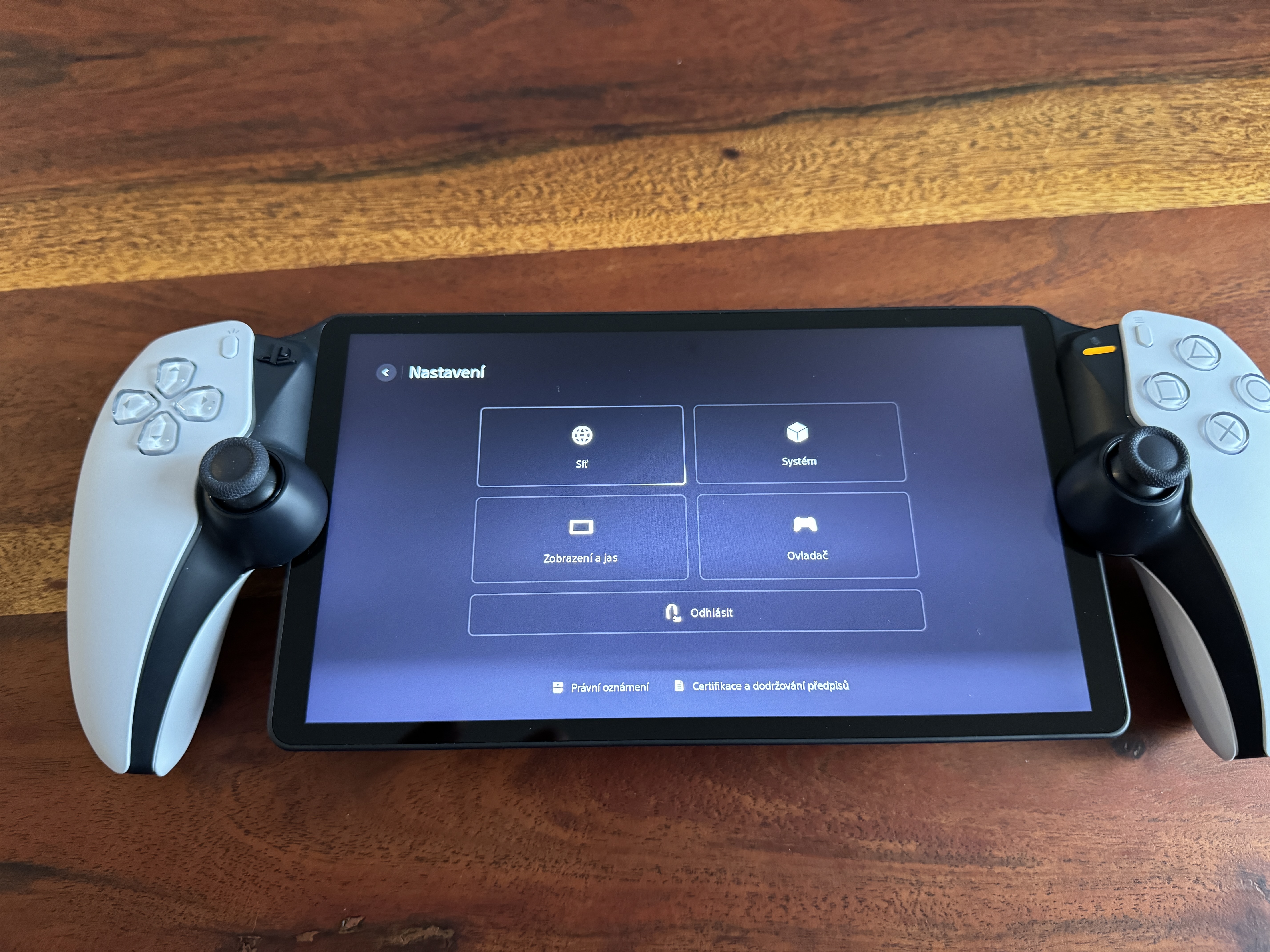 playstation handheld device menu