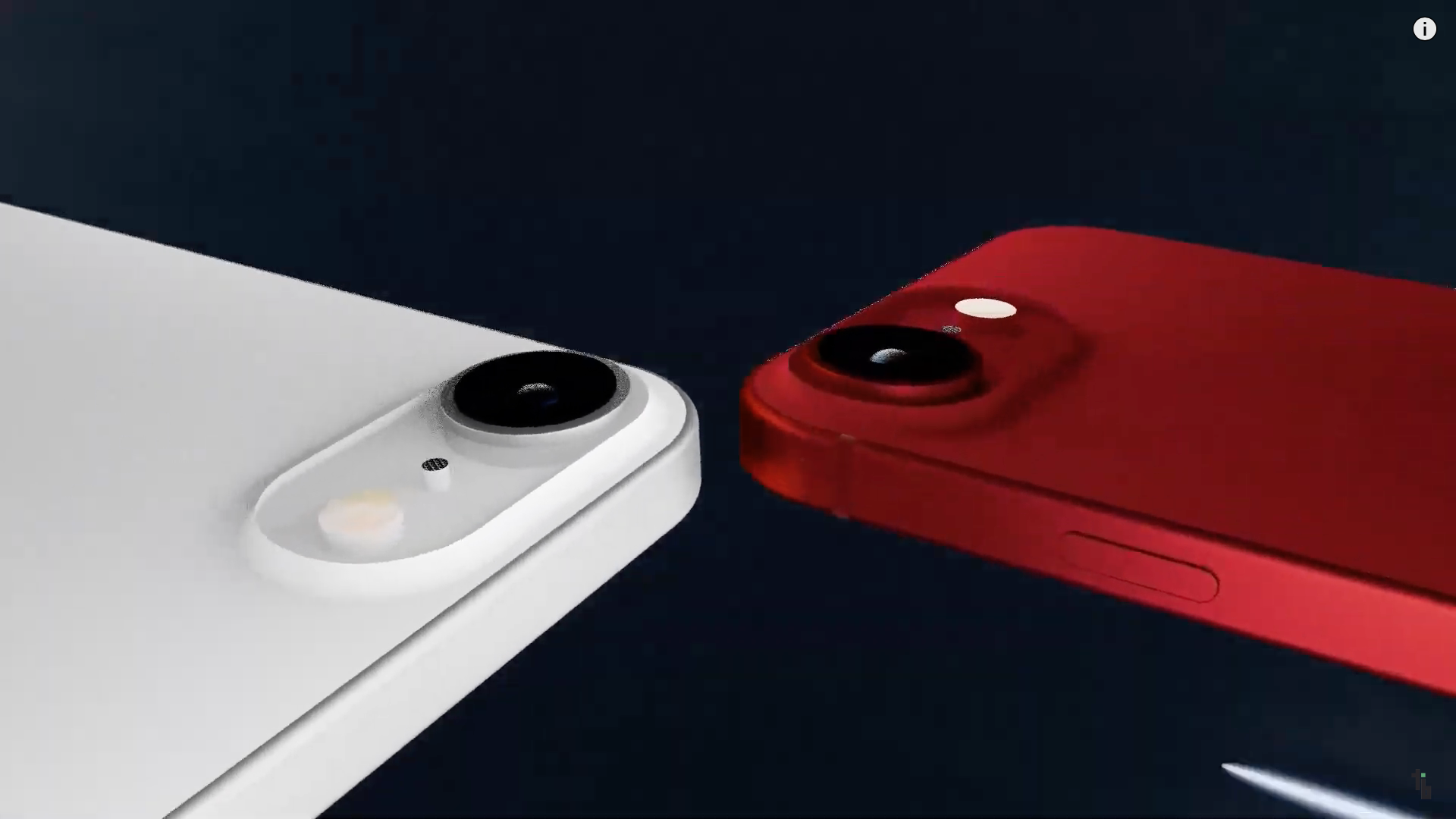 red and white iphone comparison