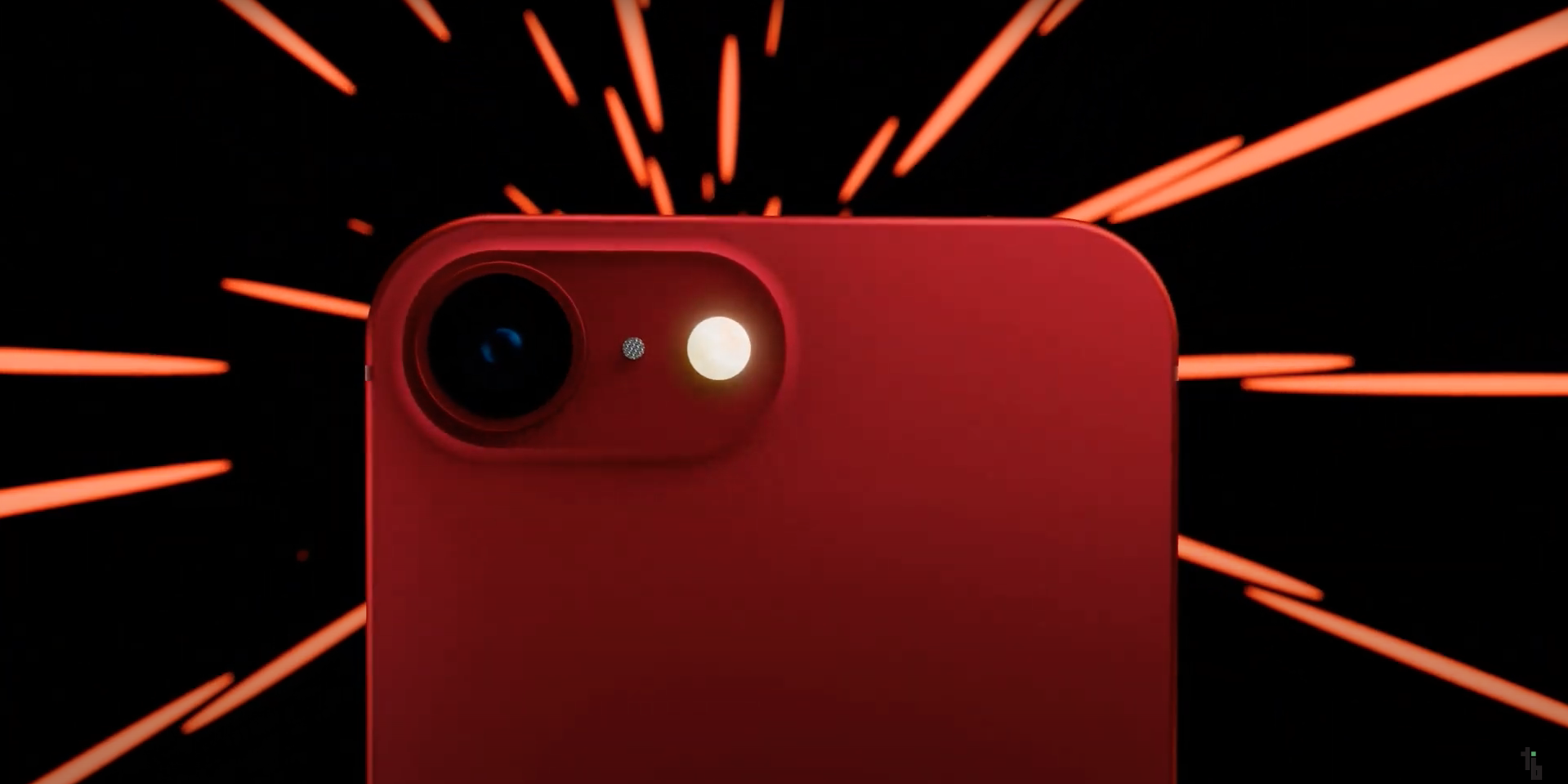 red iphone with light trails