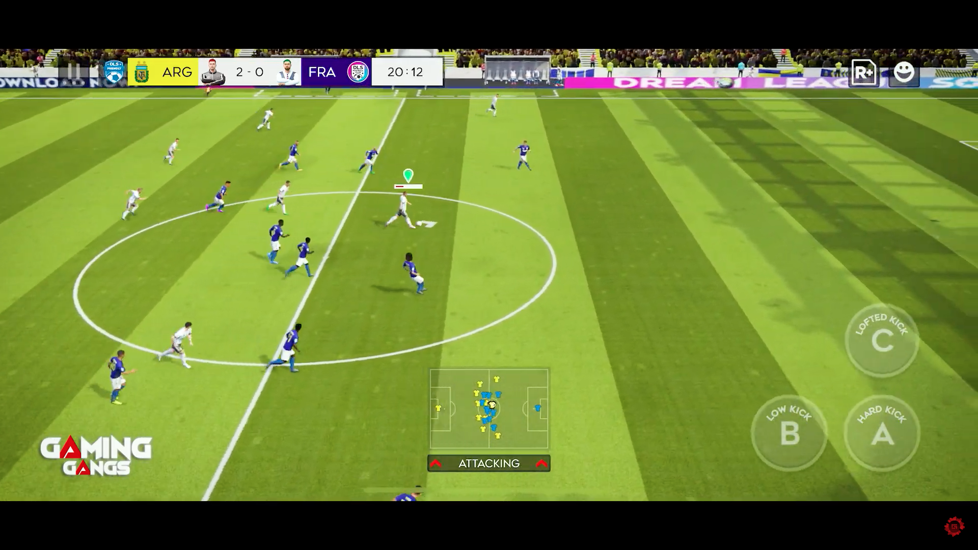 soccer video game play