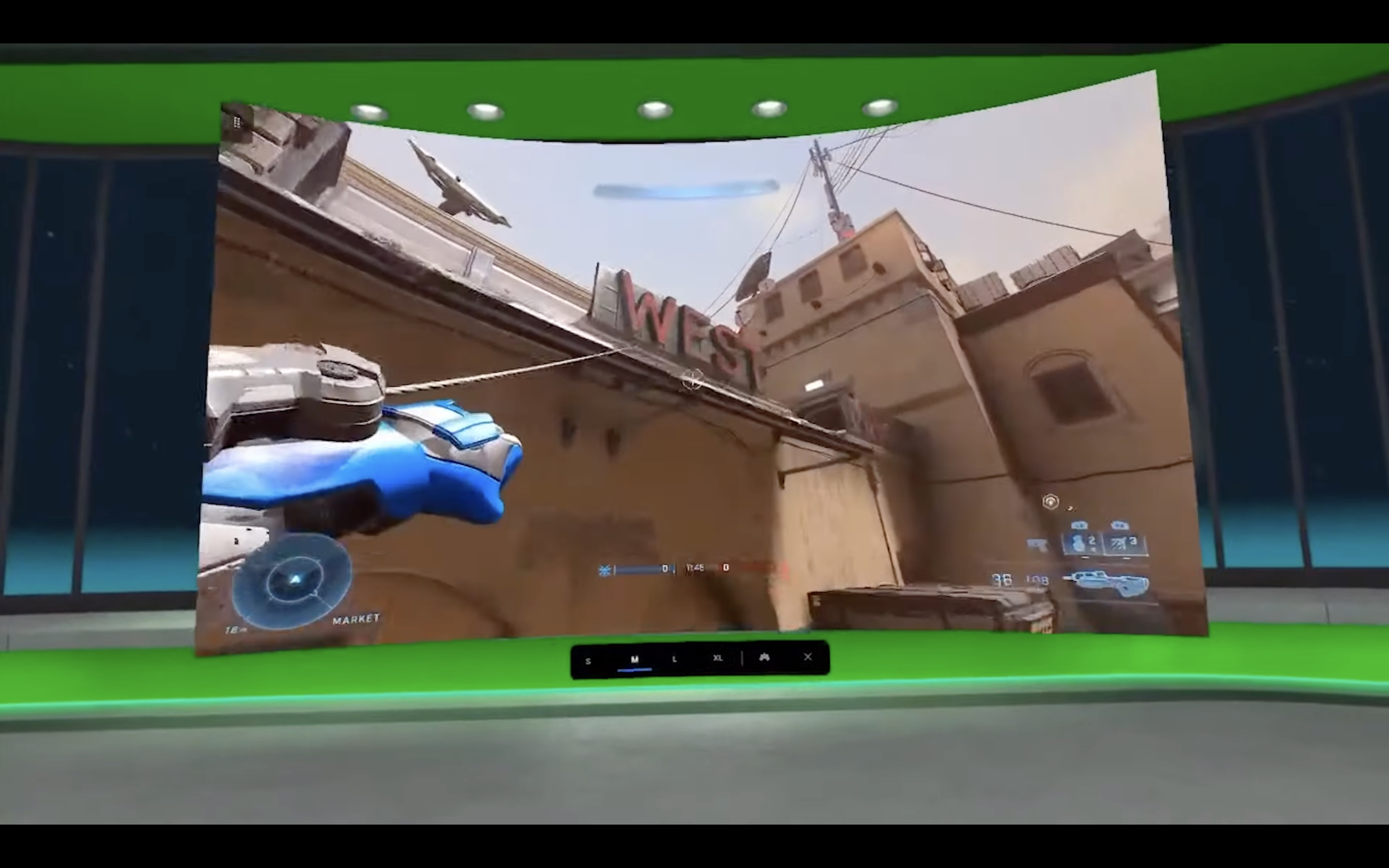 virtual reality gaming display