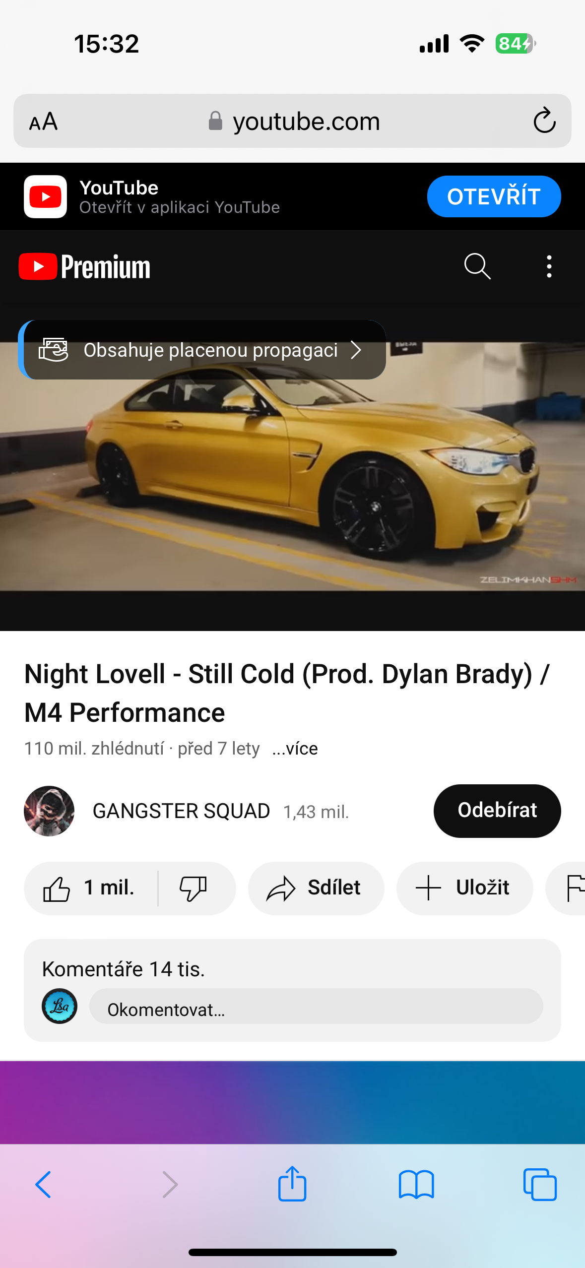 yellow bmw m4 performance