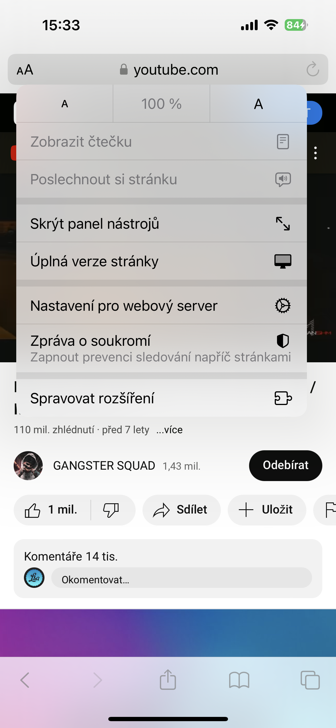 youtube browser settings