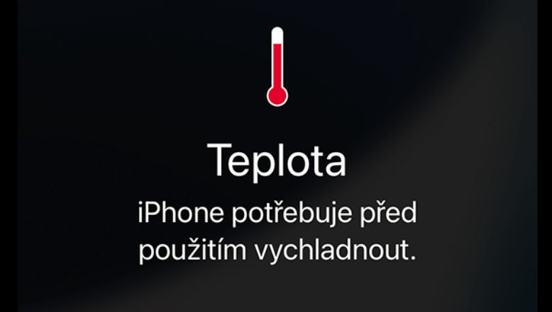 Baterie iPhone screen teplota Baterie iPhone screen teplota