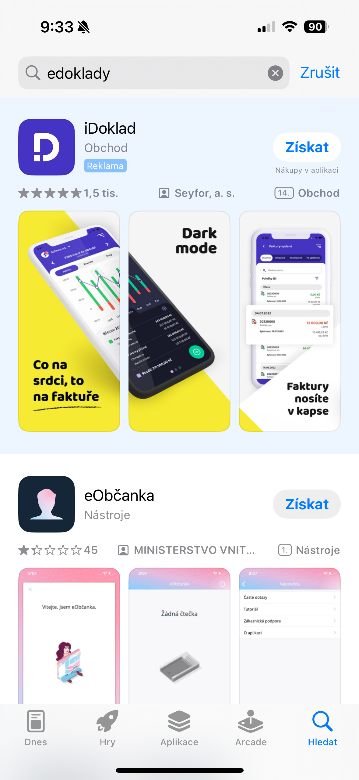 app store idoklad