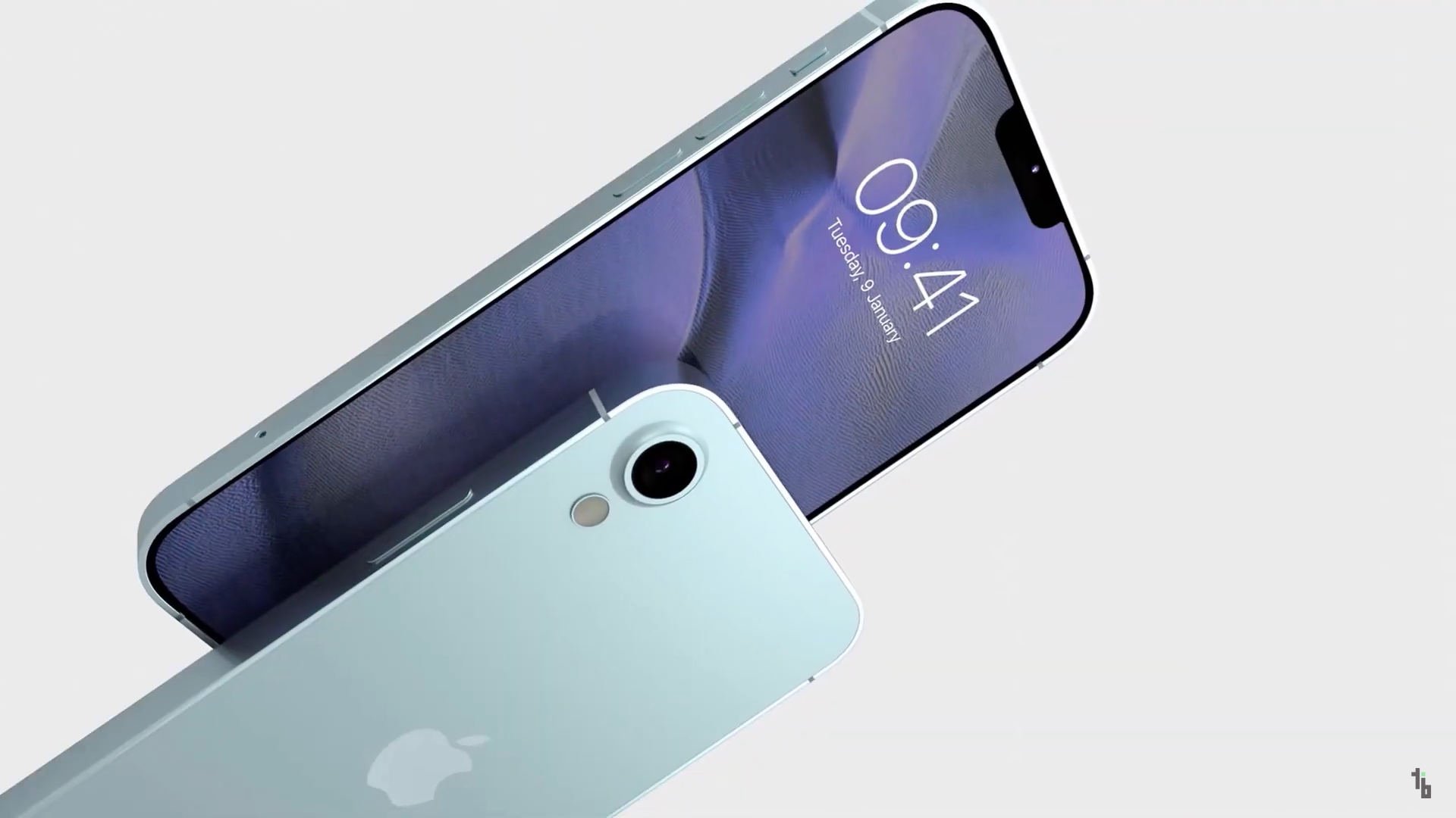 blue iphone side view