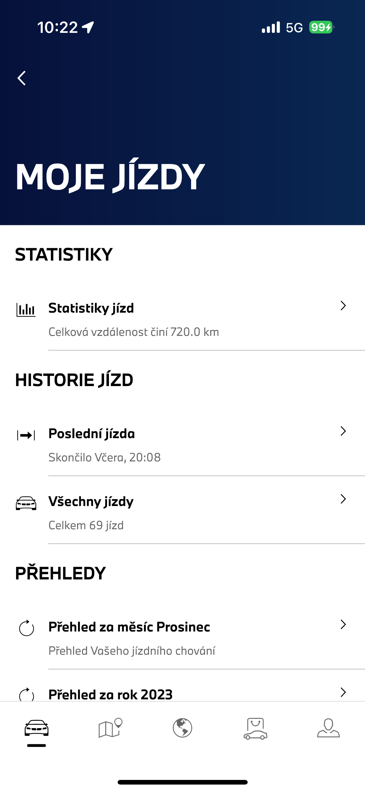 driving history overview