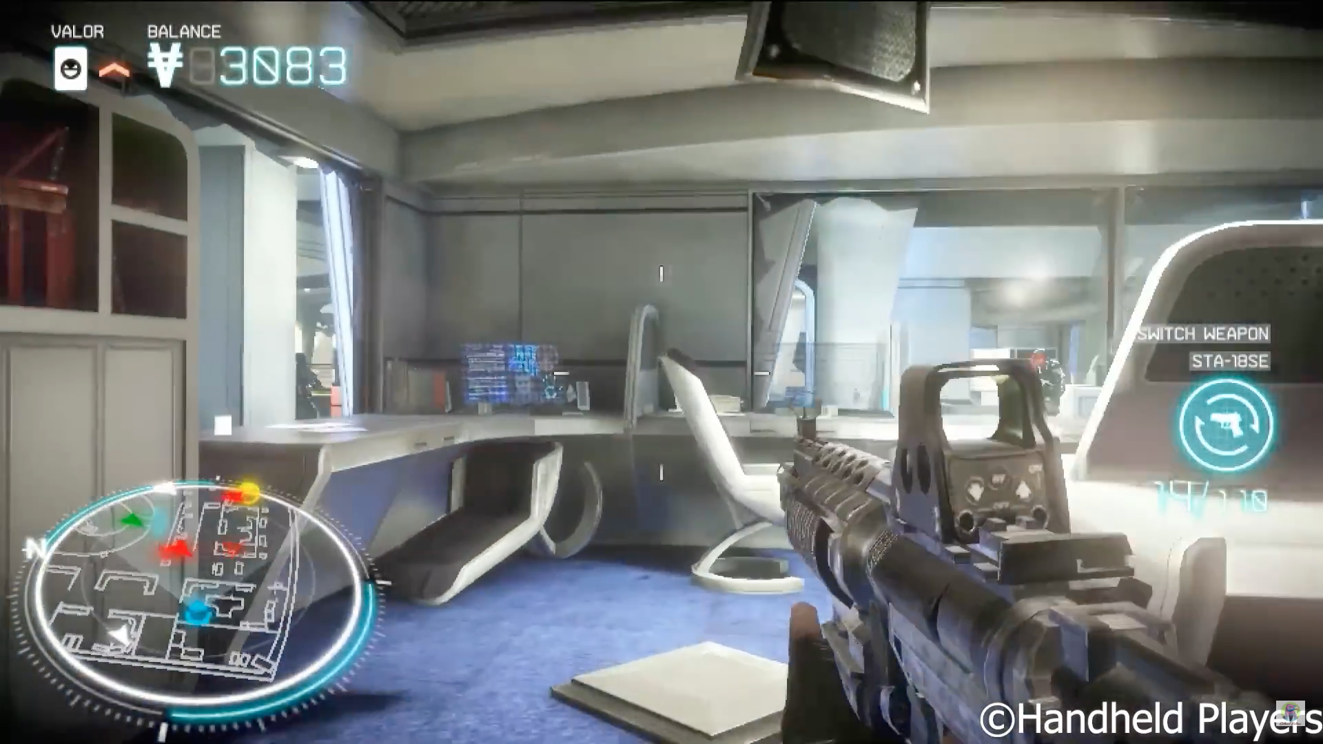 first person shooter game interface