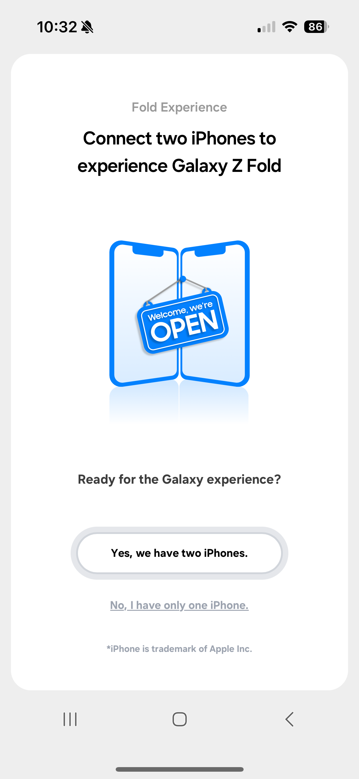 galaxy z fold experience
