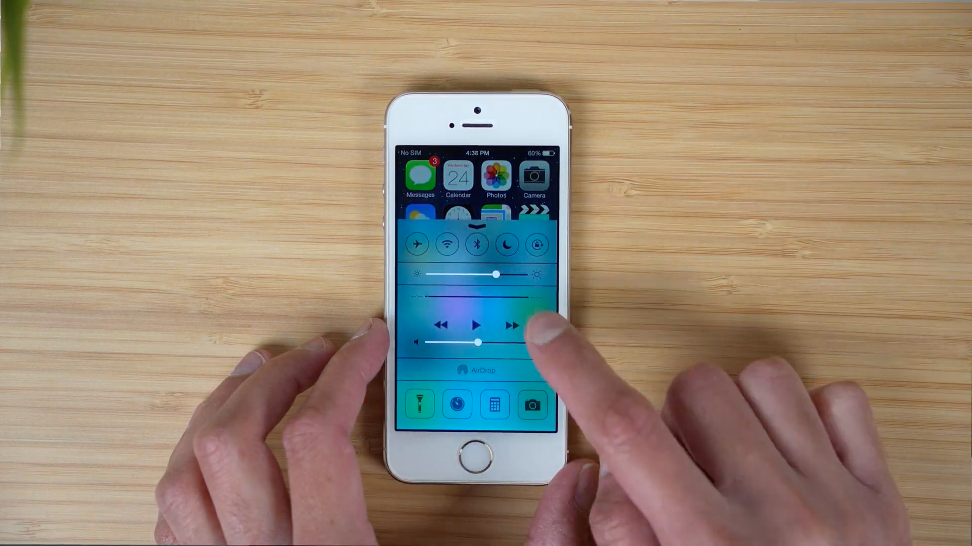 iphone control center