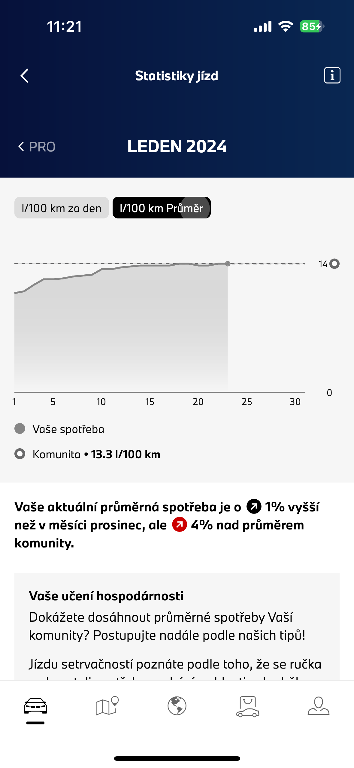 january 2024 consumption chart