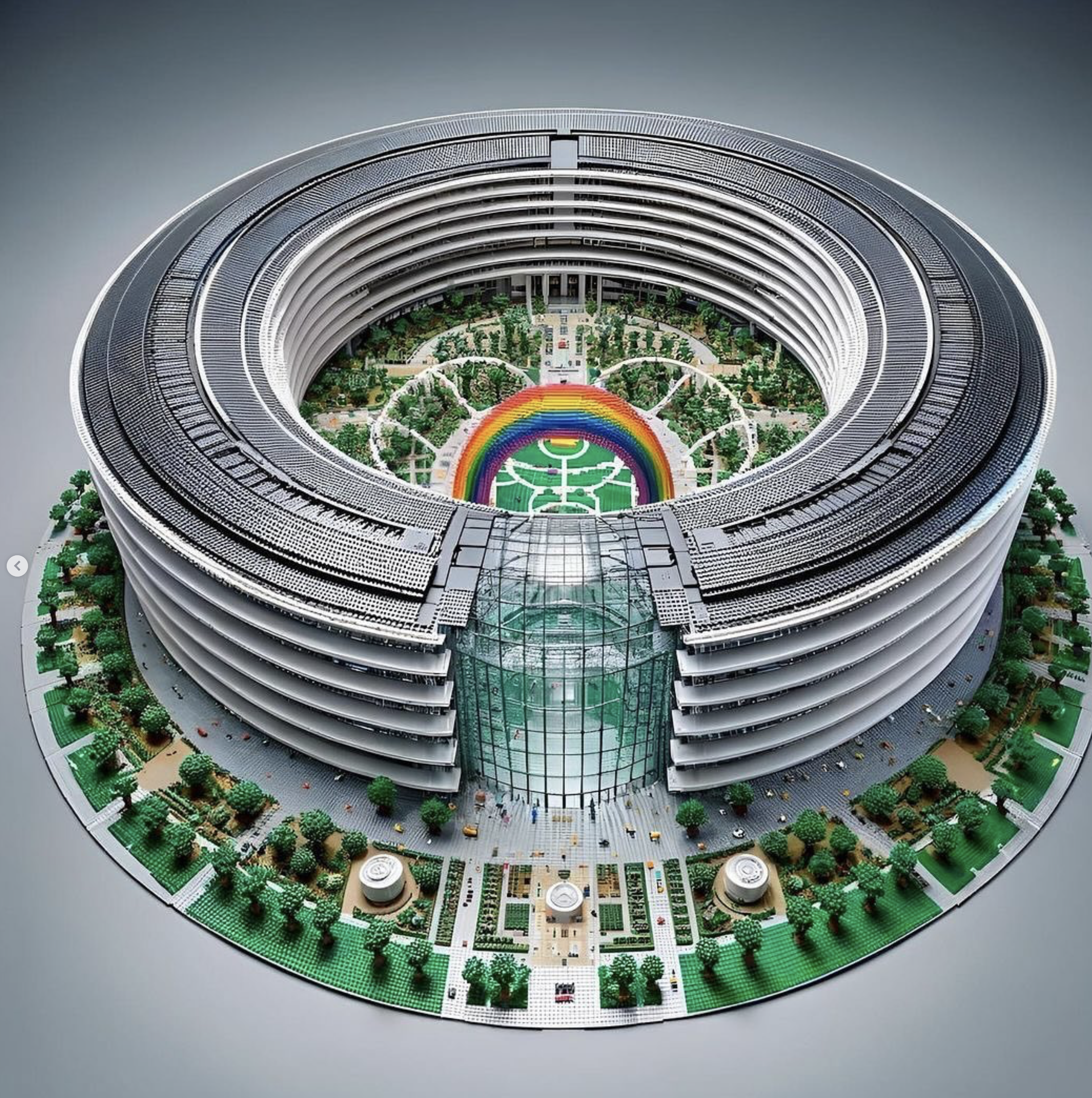 lego apple campus model