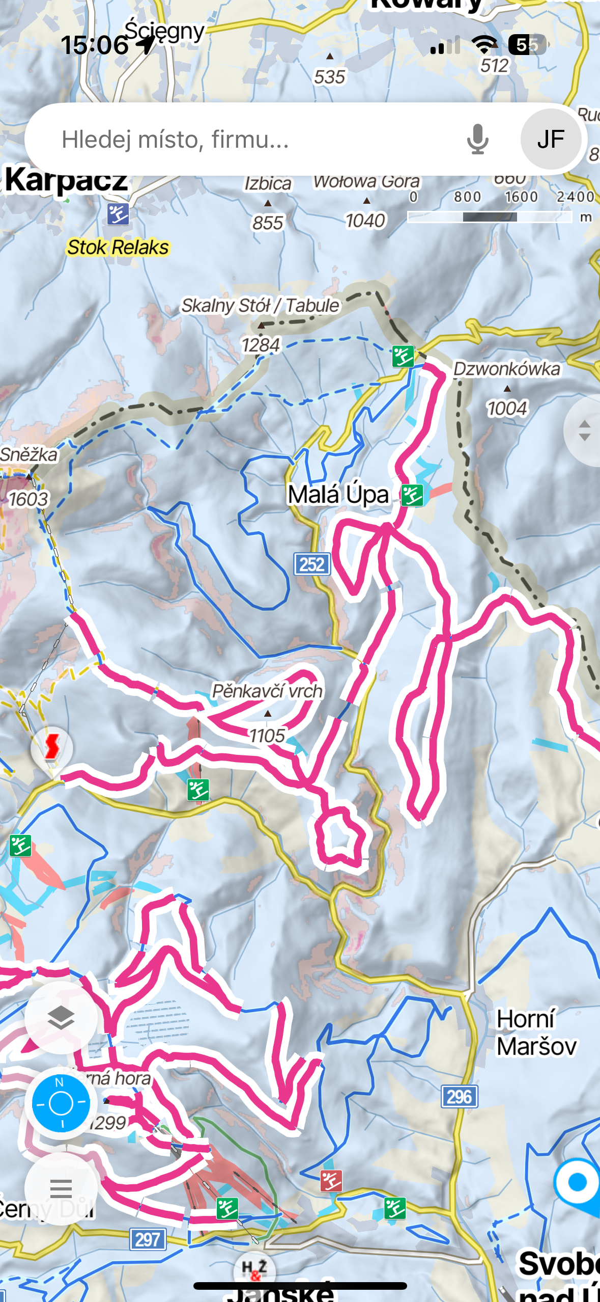 mala upa trail map