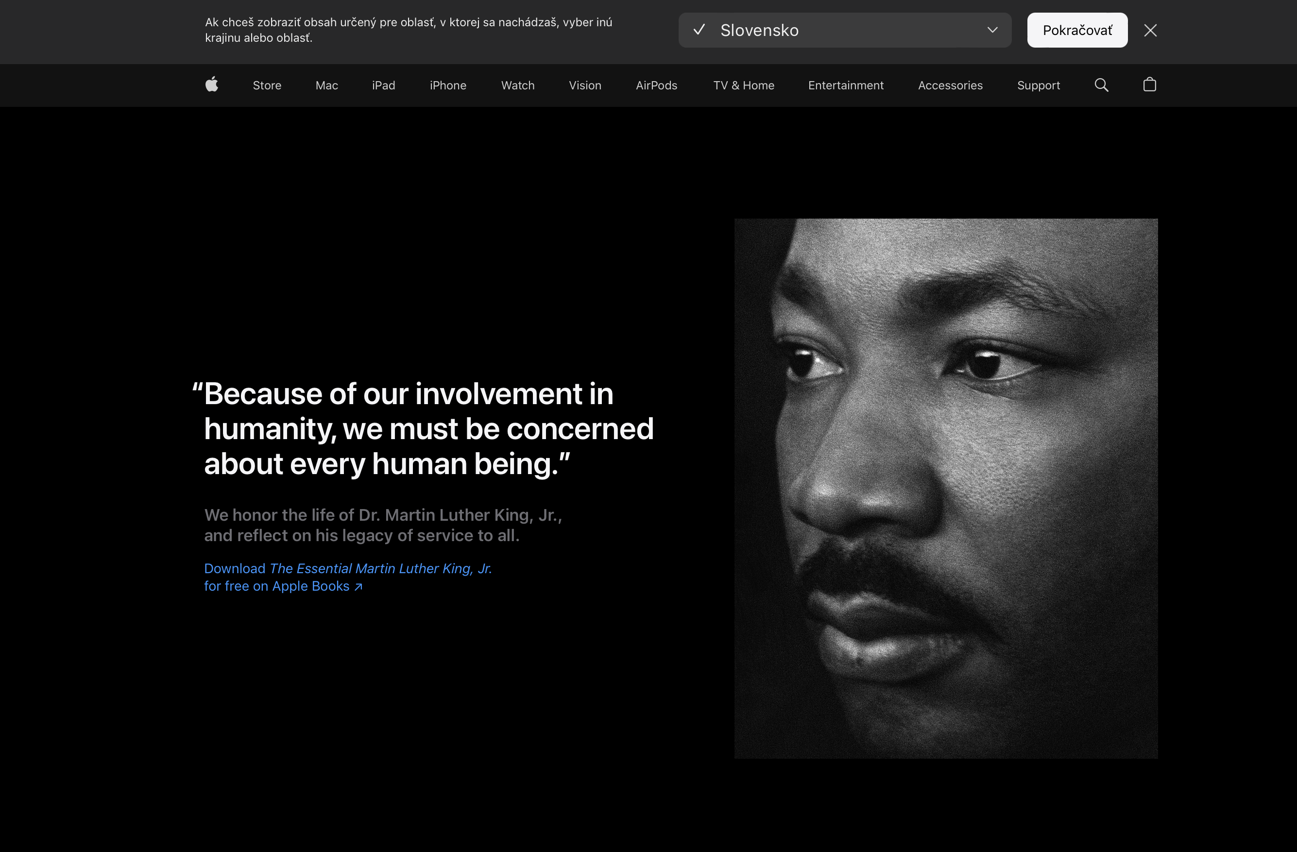 martin luther king apple