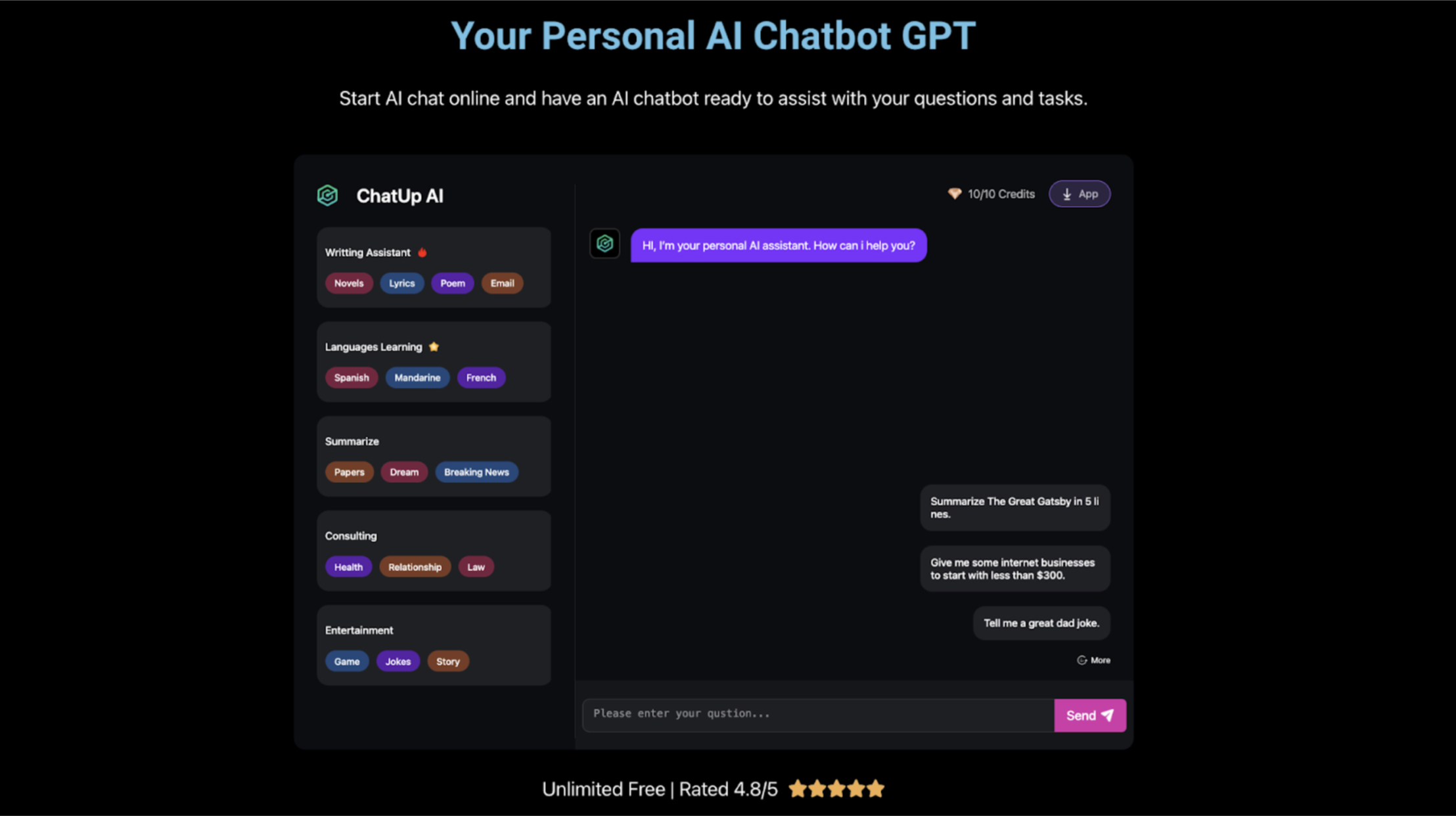 personal ai chatbot gpt