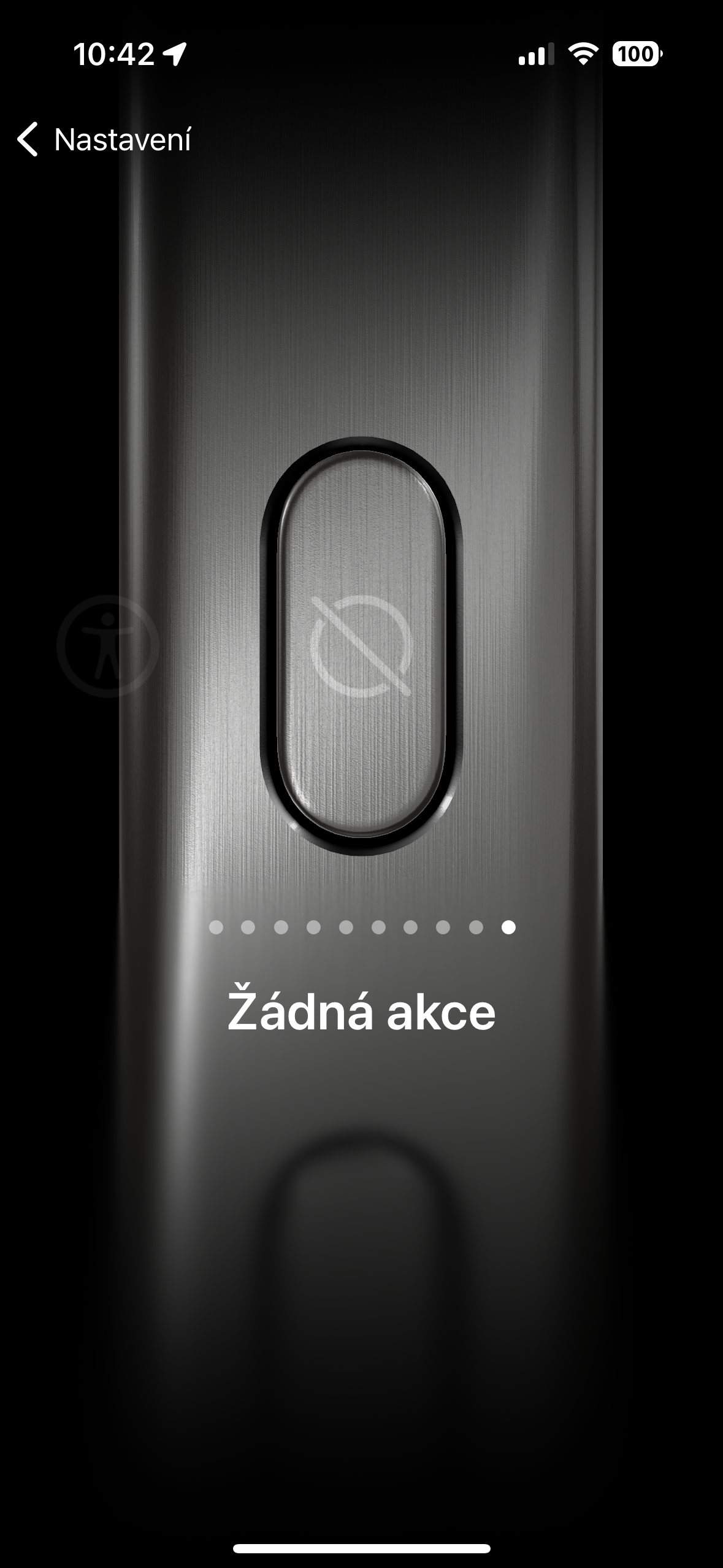 phone settings no action